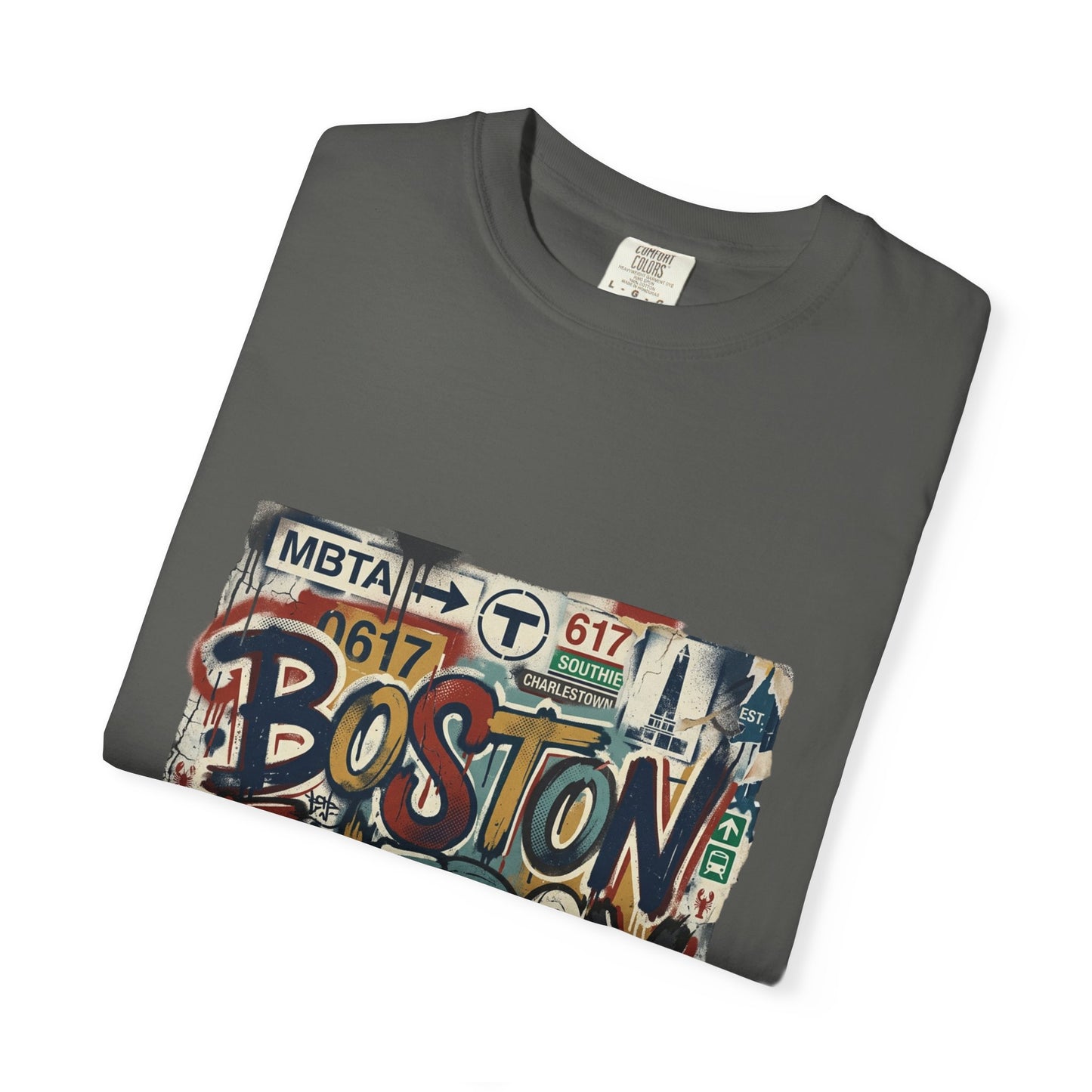 Boston Energy T-Shirt — Graffiti Cityscape Tee
