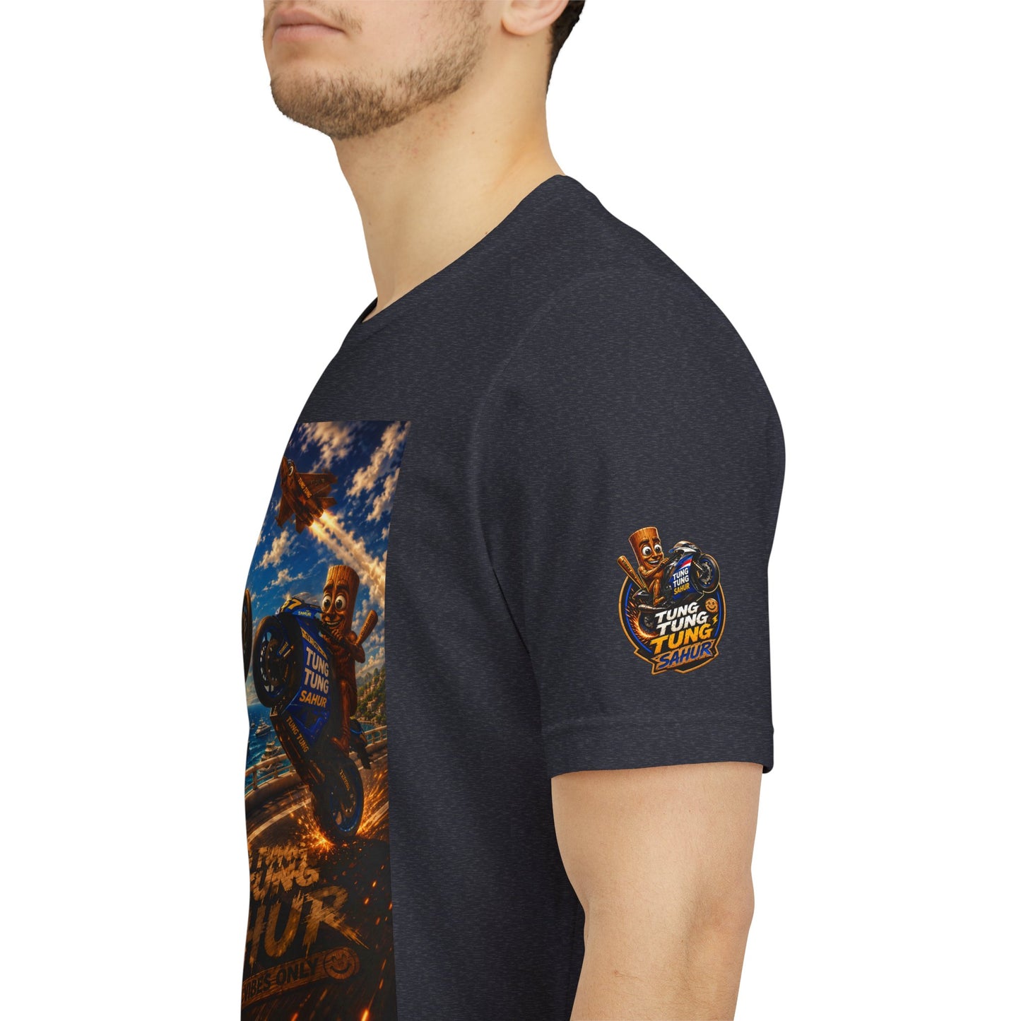 Motorcycle Stunt Tee — Sahara Riders Graphic T-Shirt