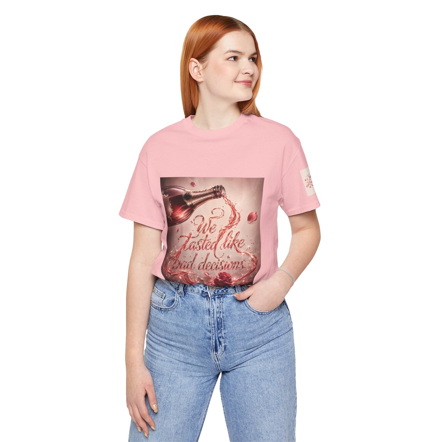We Tasted Like Bad Decisions T shirt - Pink Champagne Pleasure Graphic Tee