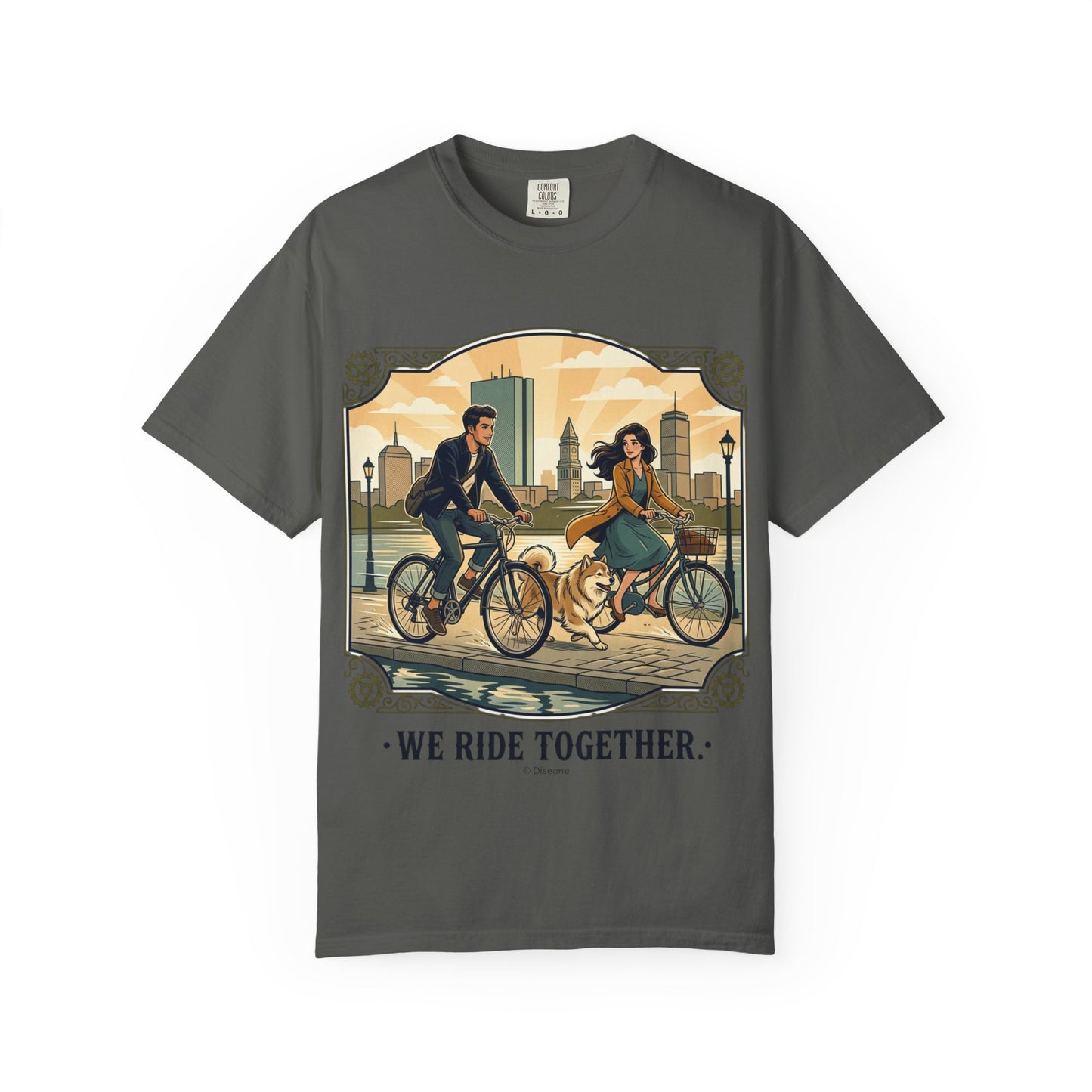 We Ride Together Bicycle Couple T-Shirt