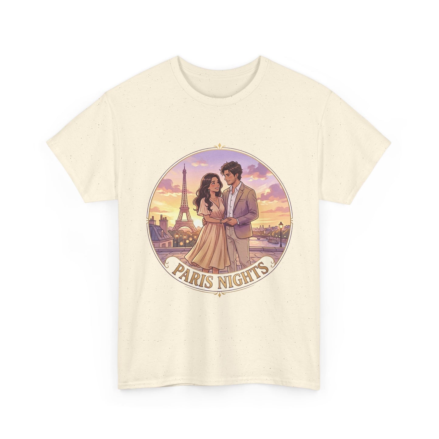 Paris Nights T-Shirt — Romantic Eiffel Tower Couple Tee