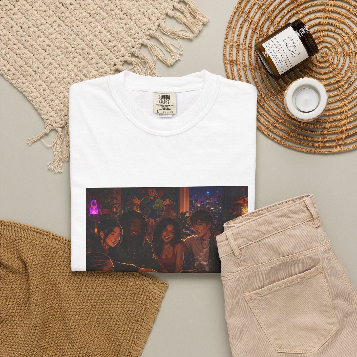 OUR MEMORIES - Vintage Night Party Scene T-Shirt