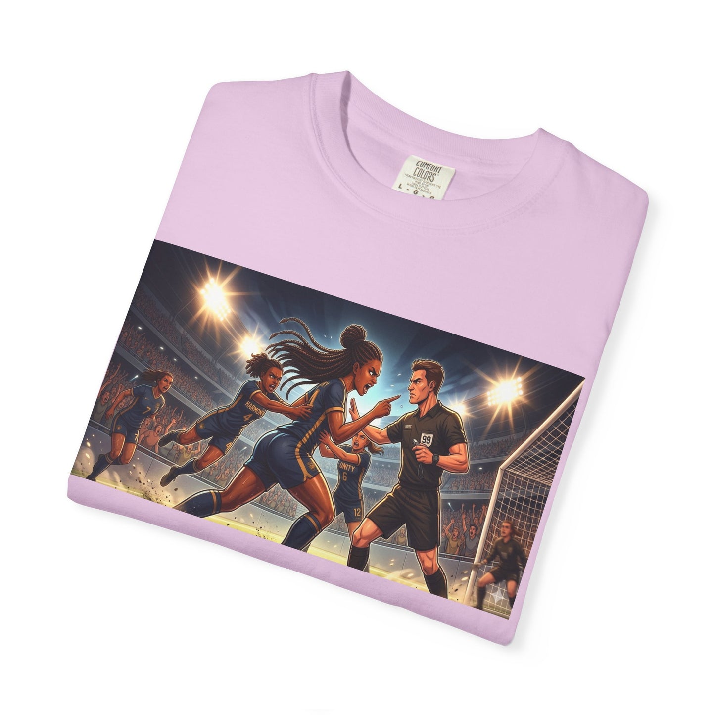 Soccer Arguing With Referee T-Shirt — Vintage Stadium Action Graphic Tee