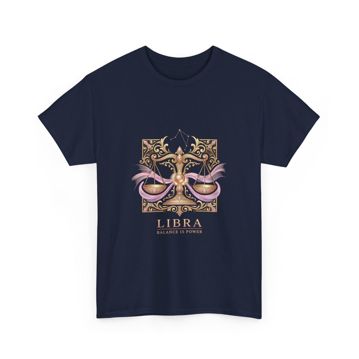 Libra Scales T‑Shirt — Zodiac Balance Is Power Tee