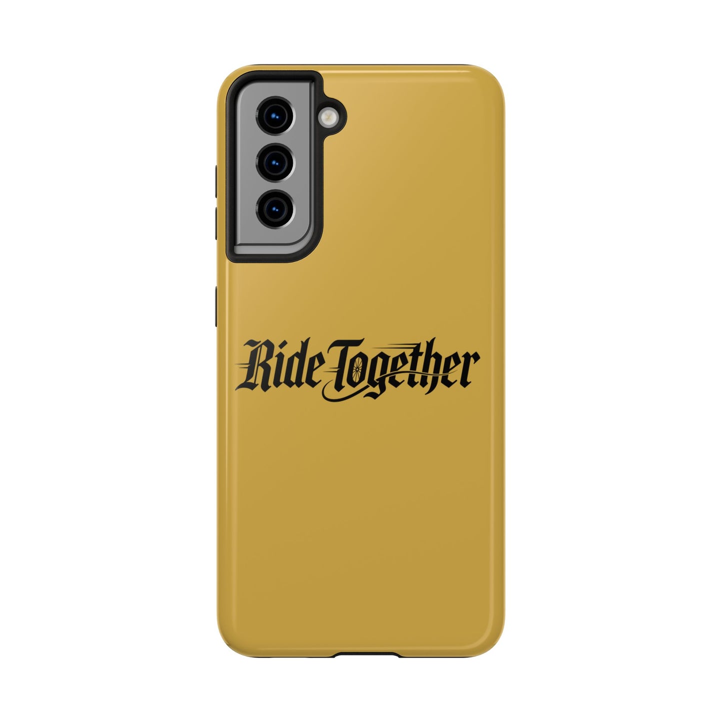 Ride Together Tough Phone Case — Durable Retro Script Protective Cover