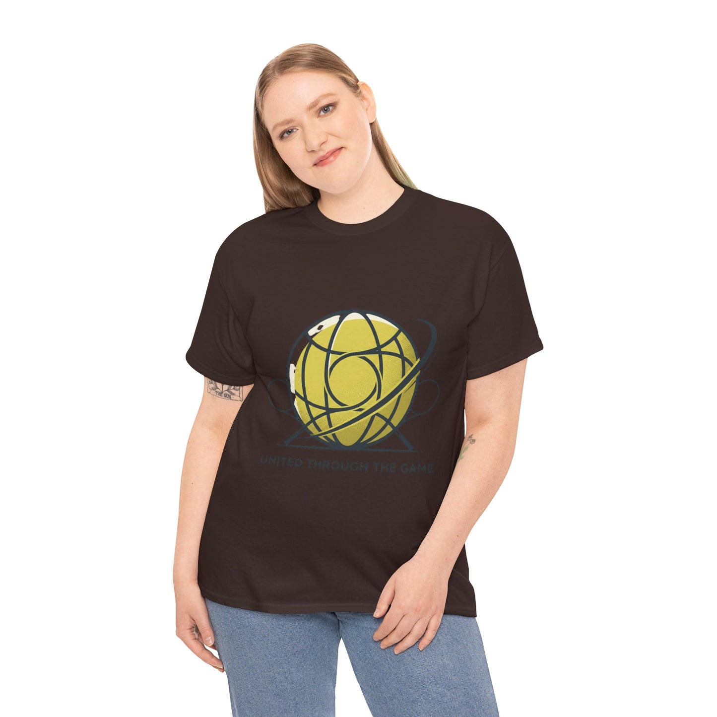 Basketball Orbit T-Shirt — “United Through The Game” Graphic Tee