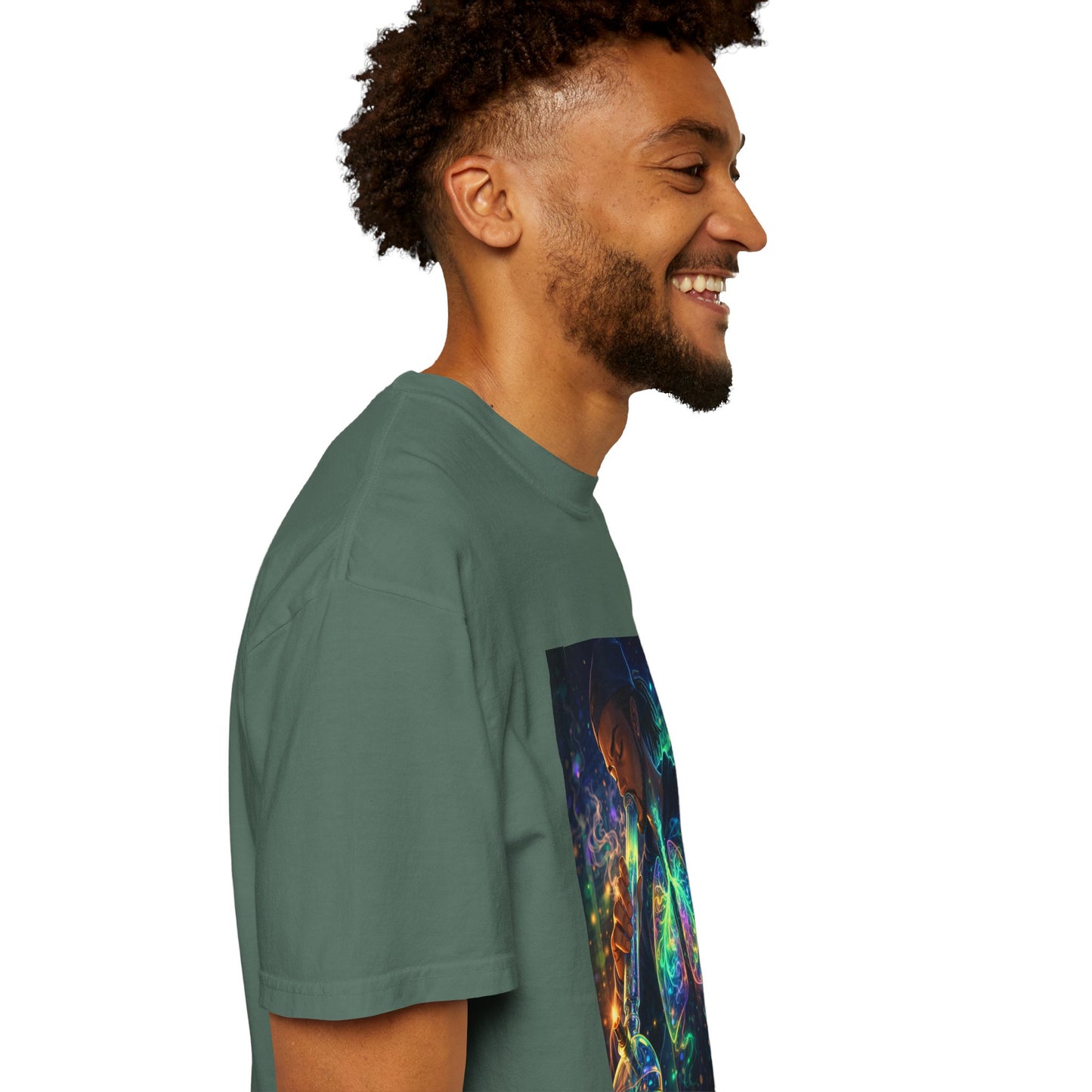 Cosmic Lungs T-Shirt — Neon Anatomical Art Tee