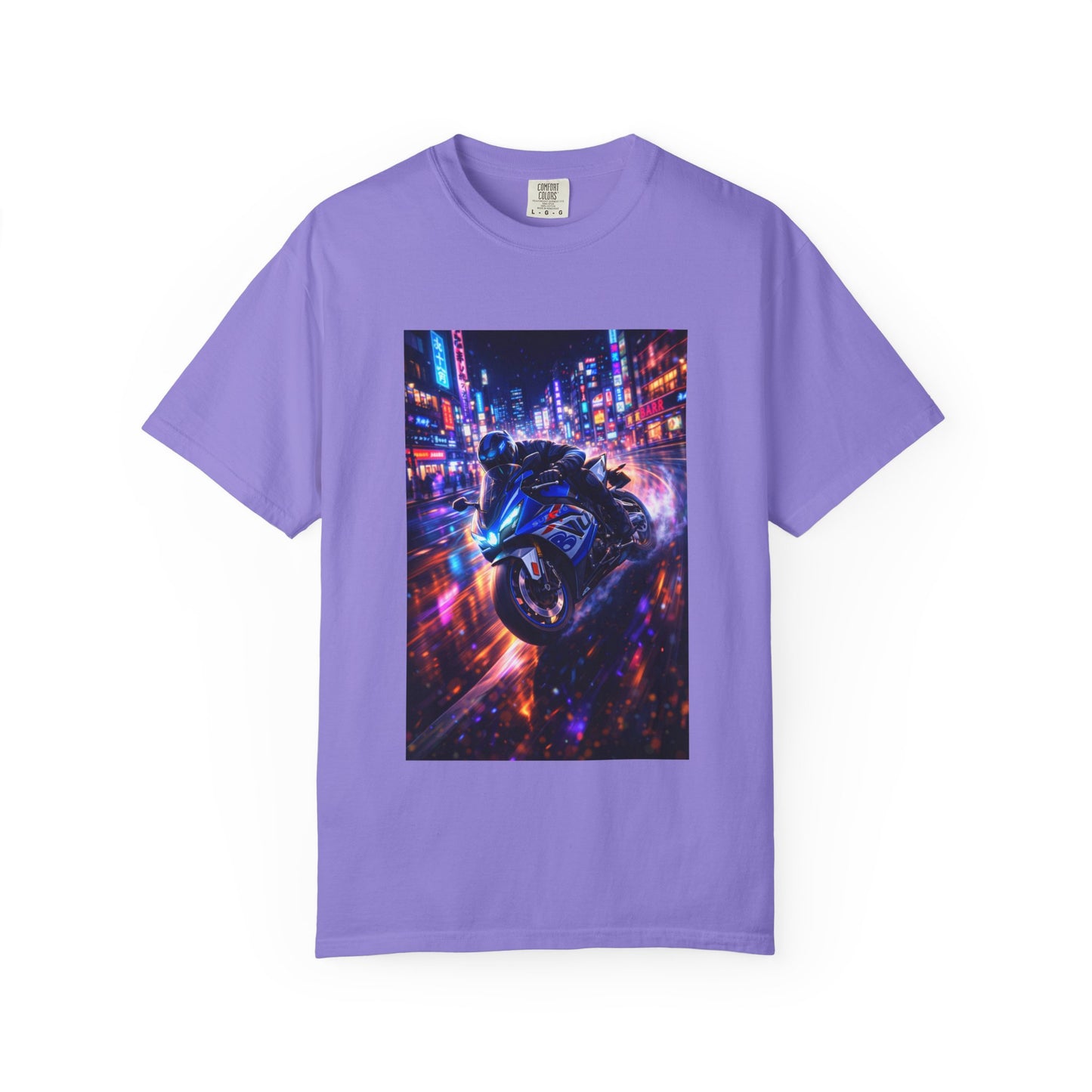 Suzuki GSX-R1000-NEON NIGHT RUN -  T-Shirt — Neon Night Rider Graphic Tee
