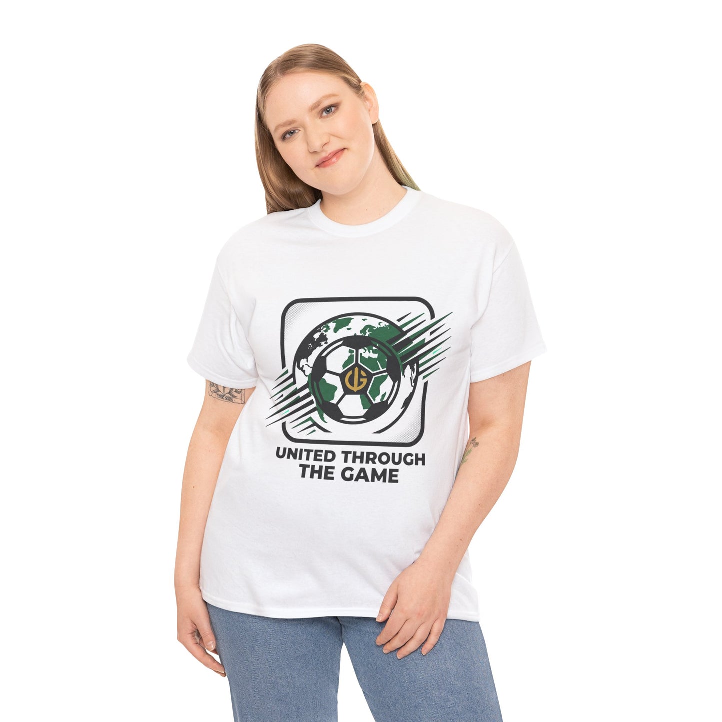 Soccer T-Shirt — "United Through the Game" Graphic Tee