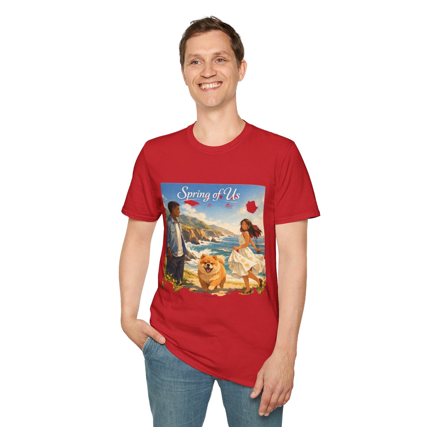 Spring of Us T-Shirt — Romantic Coastal Illustration Tee