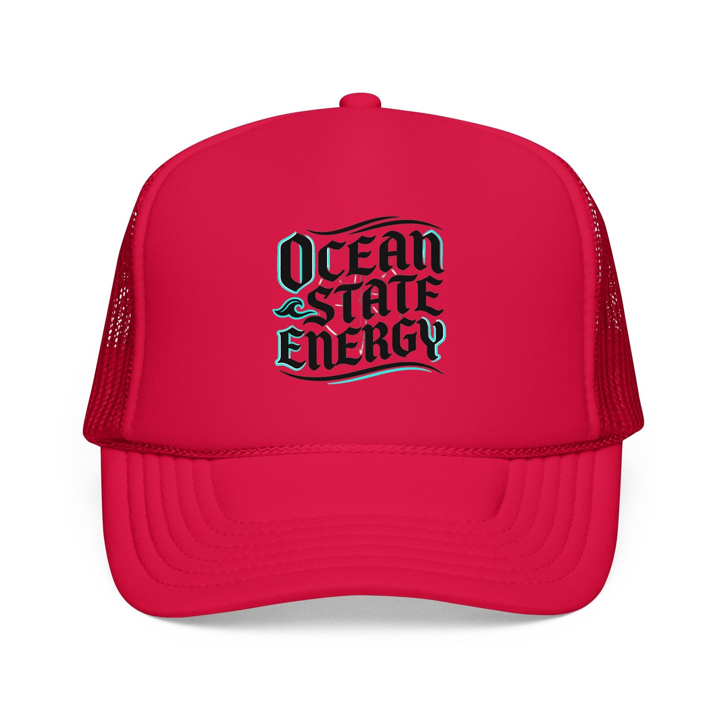 Clean Slate Energy Trucker Hat — Retro Script Foam Mesh Cap