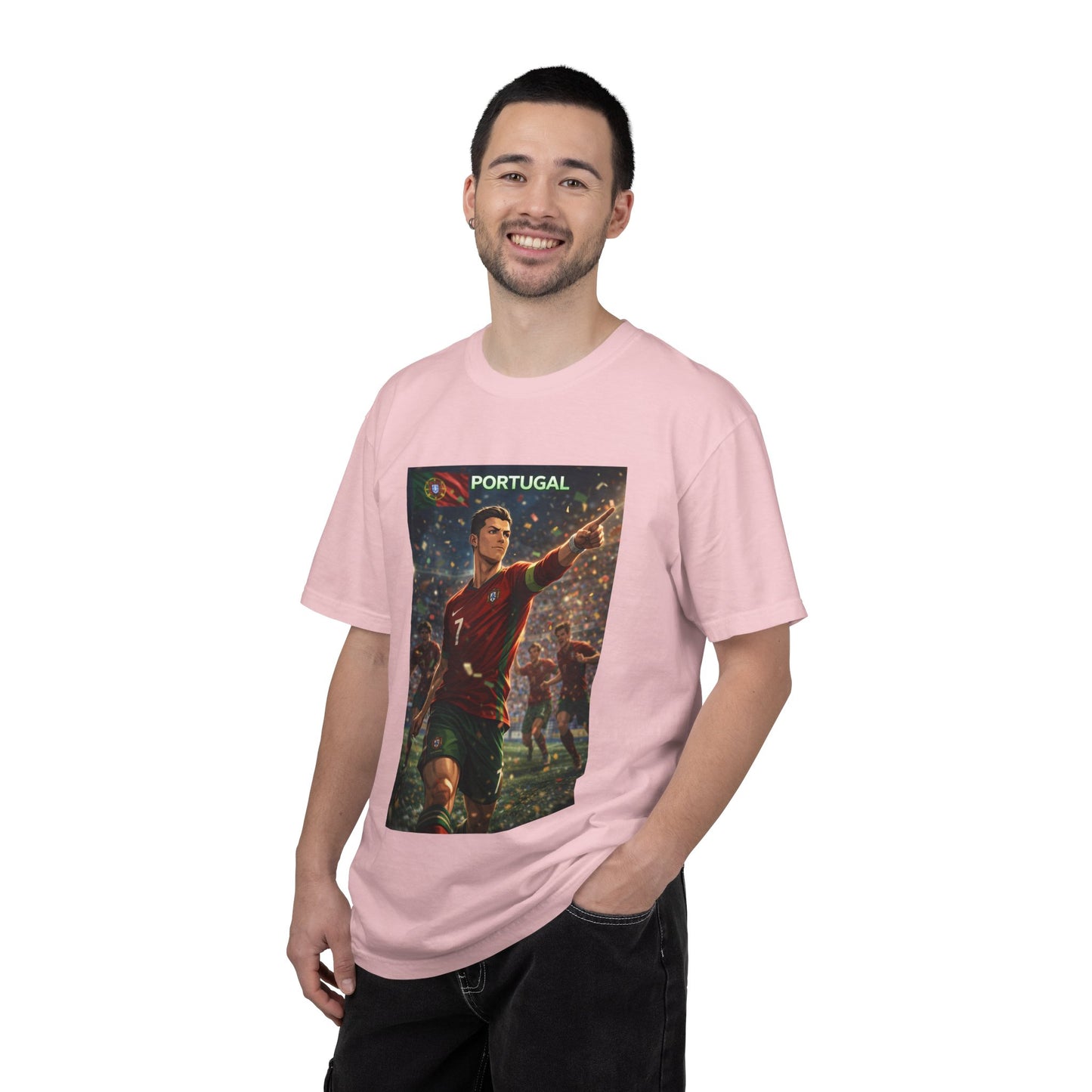 Portugal Soccer Poster T-Shirt — Cristiano Ronaldo Tribute Tee