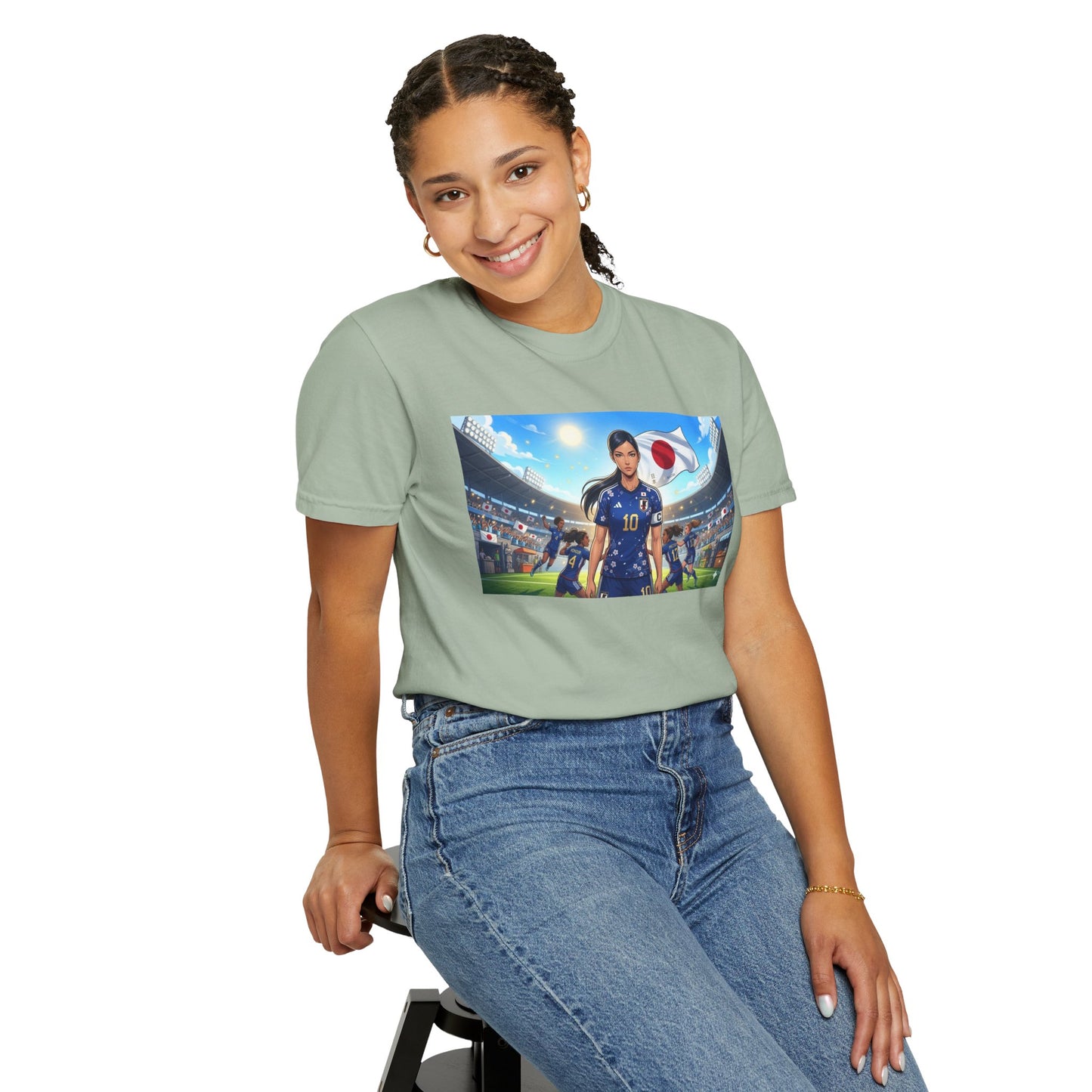 Soccer Player Japan T-Shirt — Japan Flag Soccer Fan Tee