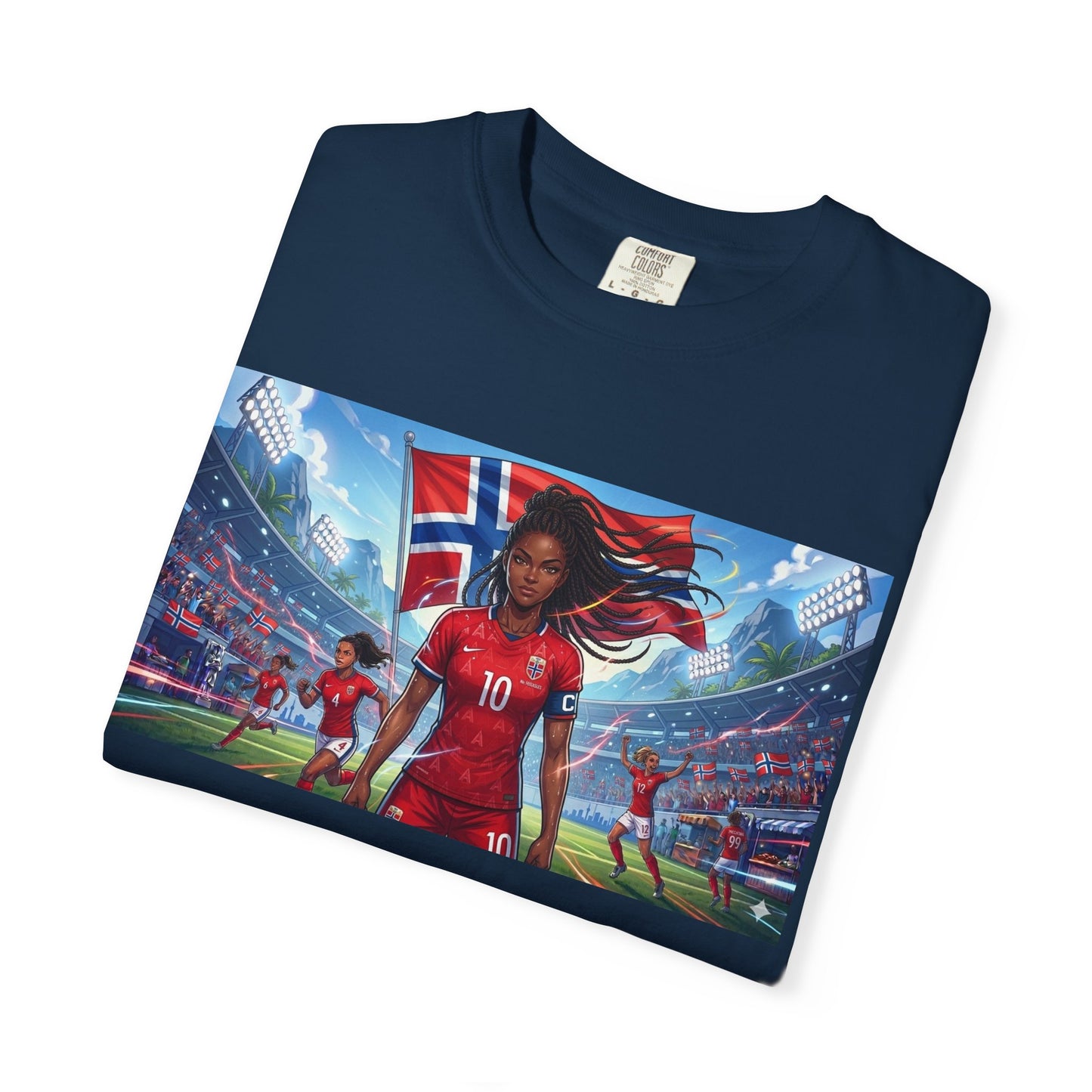 COMMANDER Norway – Female Unisex Garment-Dyed T-shirt