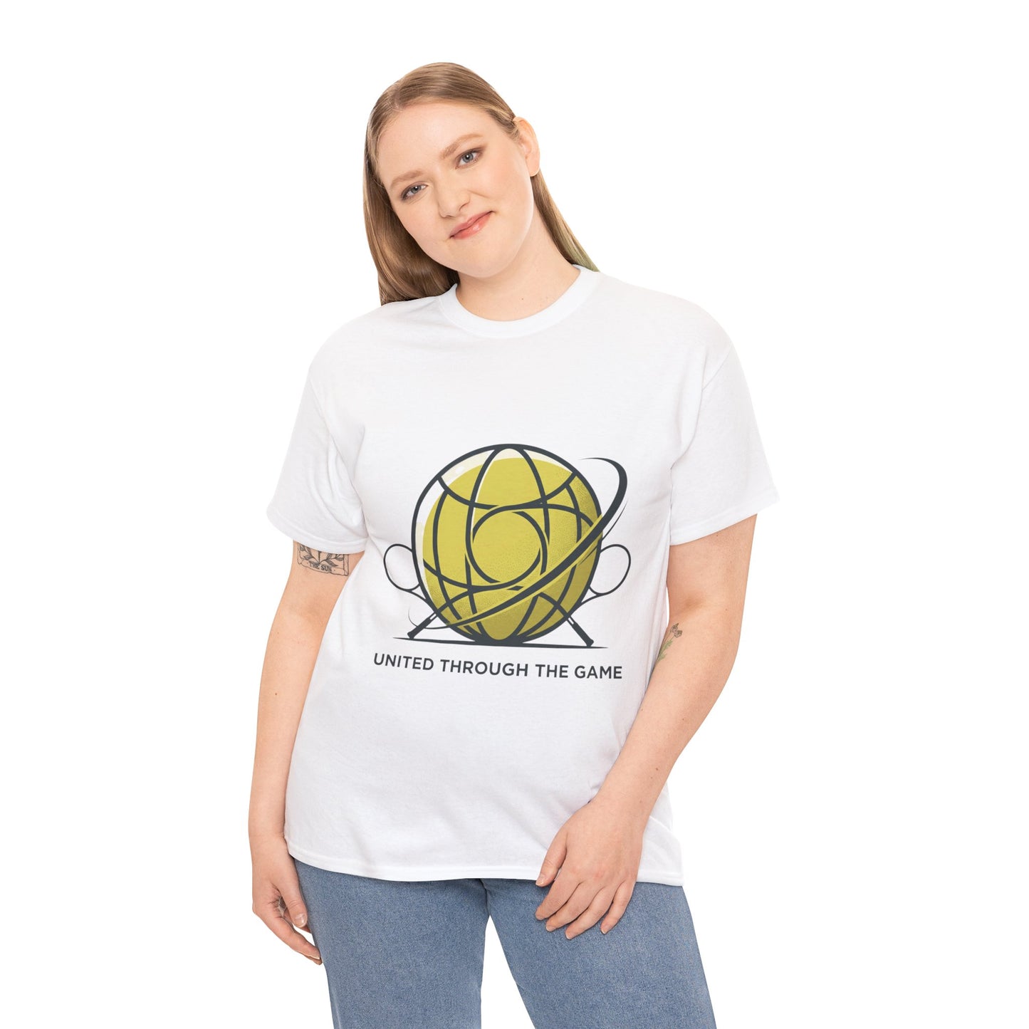 Basketball Orbit T-Shirt — “United Through The Game” Graphic Tee