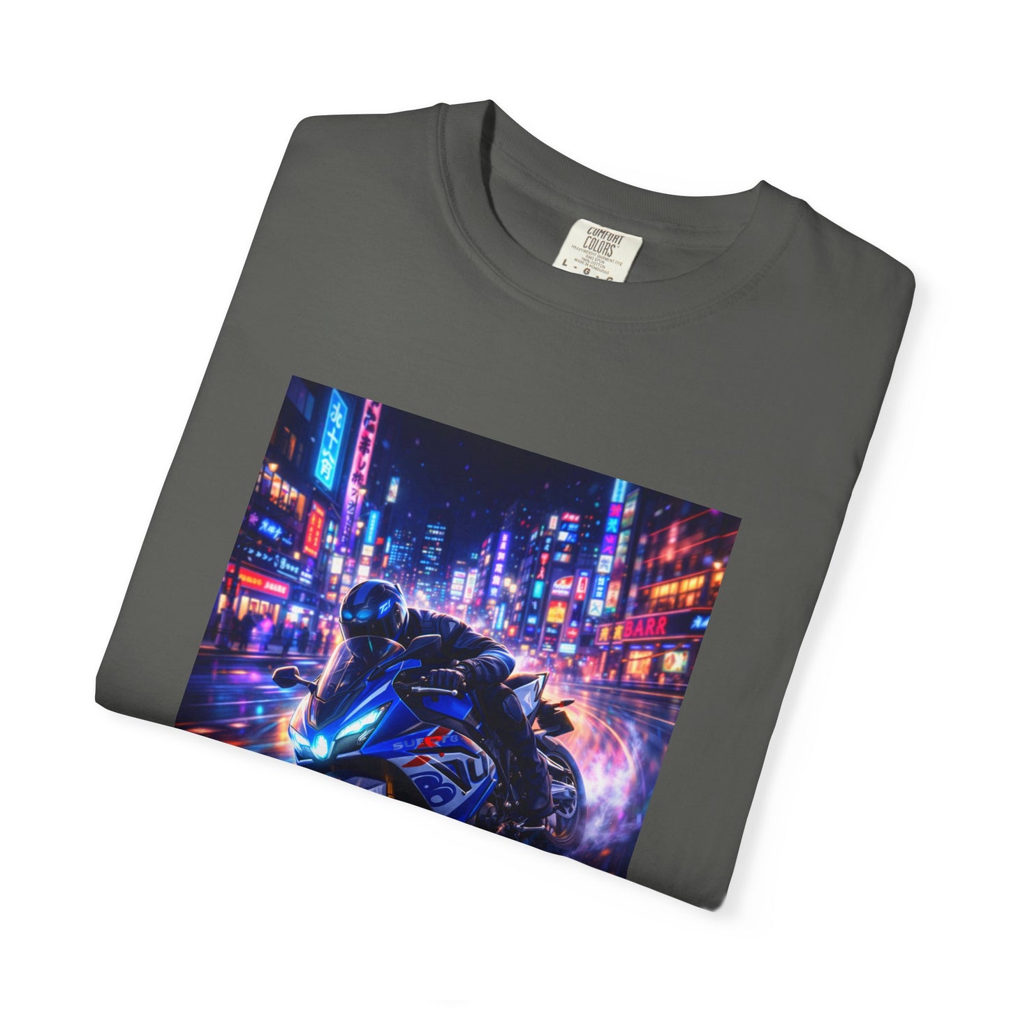 Suzuki GSX-R1000-NEON NIGHT RUN -  T-Shirt — Neon Night Rider Graphic Tee