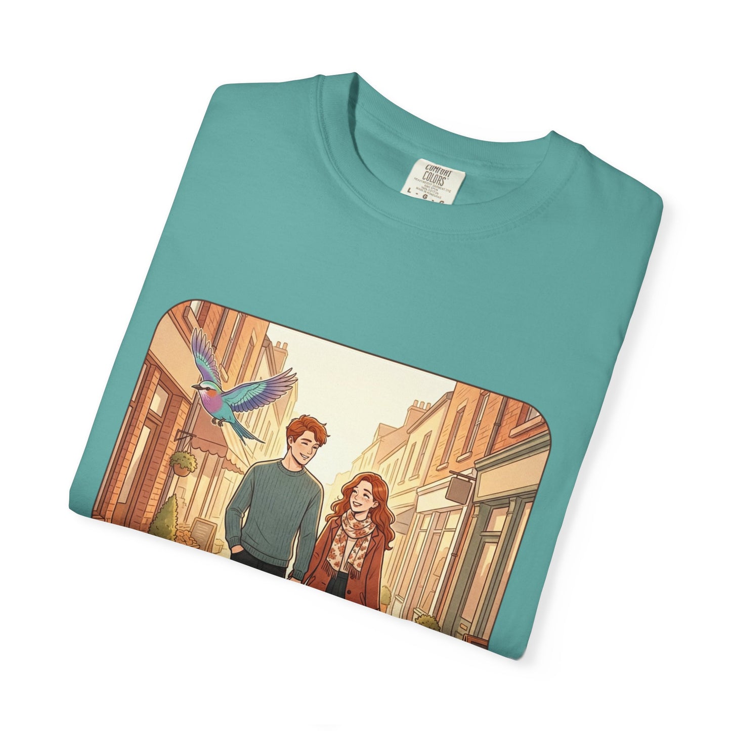 Romantic Stroll T-Shirt — “It’s the little moments” Couple Illustration Tee