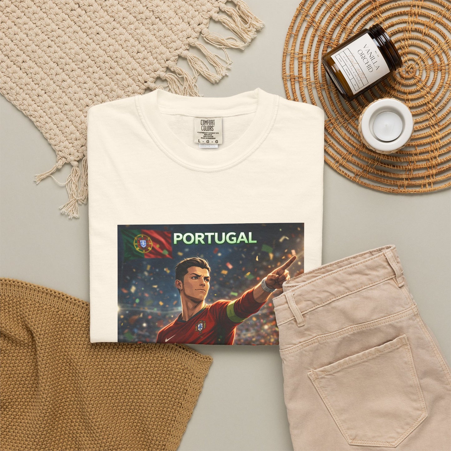 Portugal Soccer Poster T-Shirt — Cristiano Ronaldo Tribute Tee
