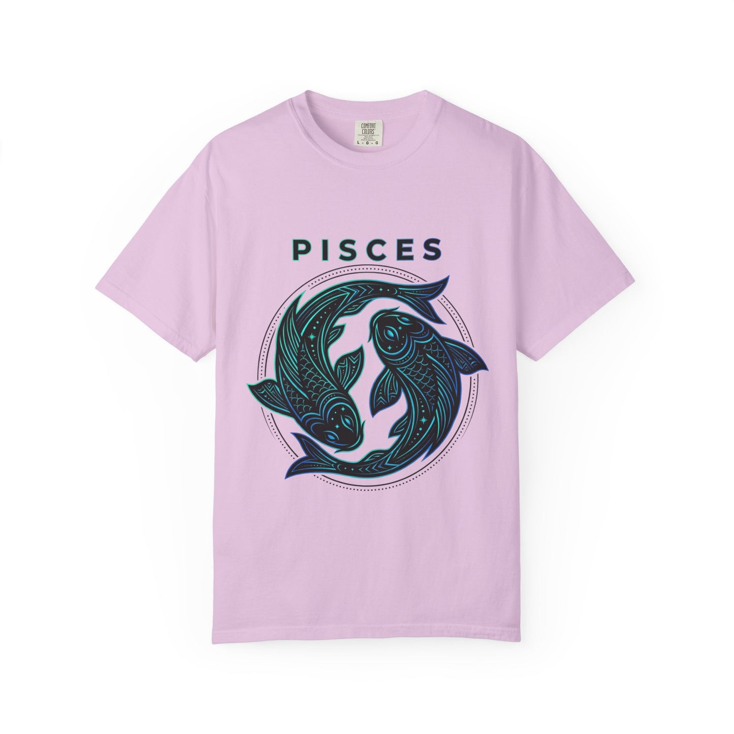 Pisces Zodiac T-Shirt — Artistic Twin Fish Astrology Tee