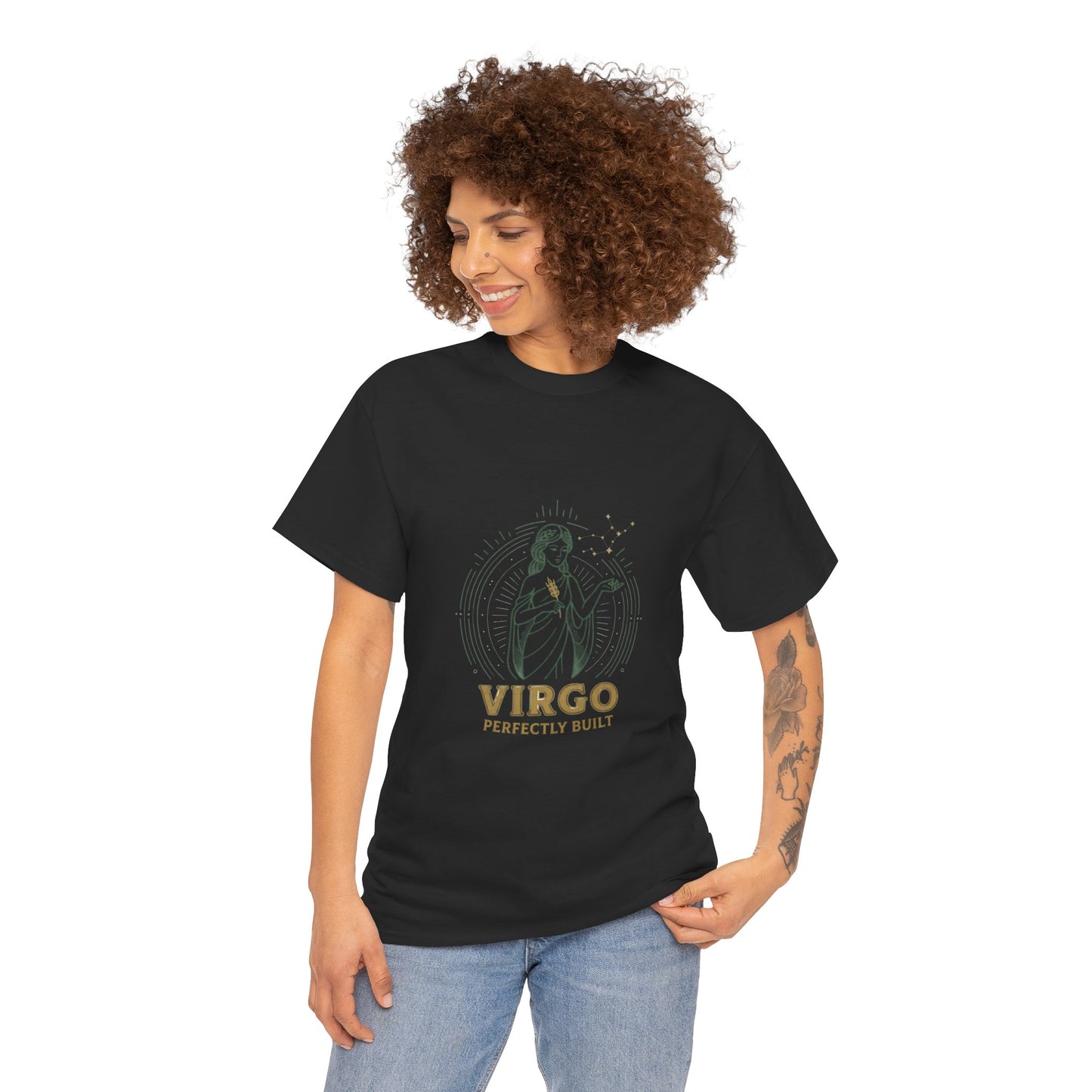 Virgo 'Perfectly Built' Zodiac T-Shirt — Astrology Graphic Tee