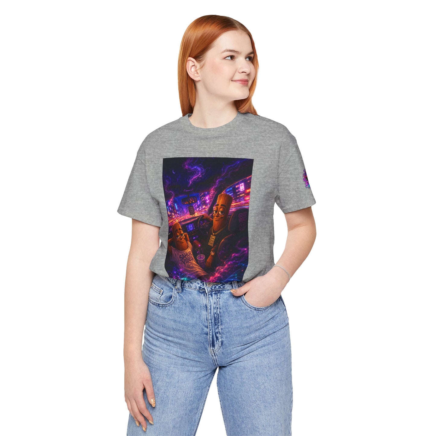 Tung Tung Tung Sahur Who Ride Like Us T-Shirt — Night Cruise Vaporwave Graphic Tee