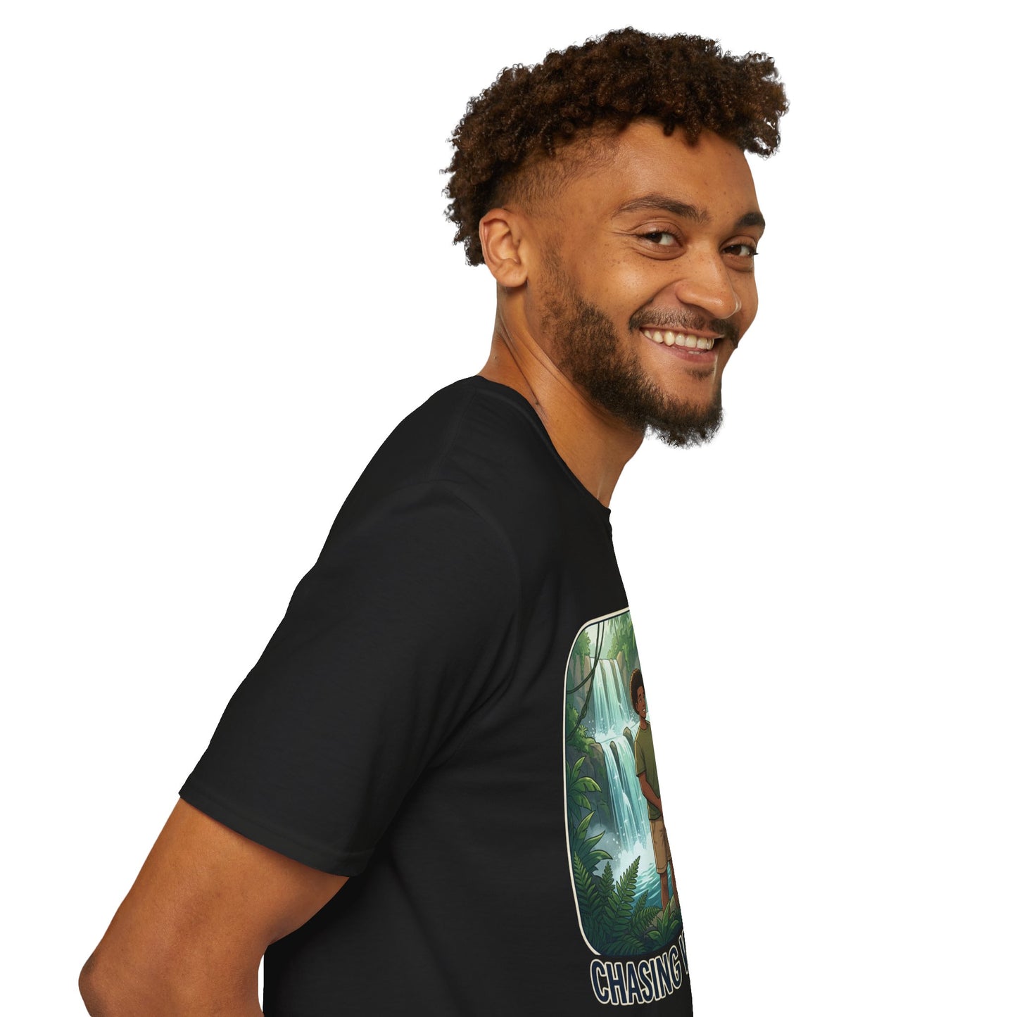 Chasing Waterfalls T-Shirt — Couple Adventure Graphic Tee