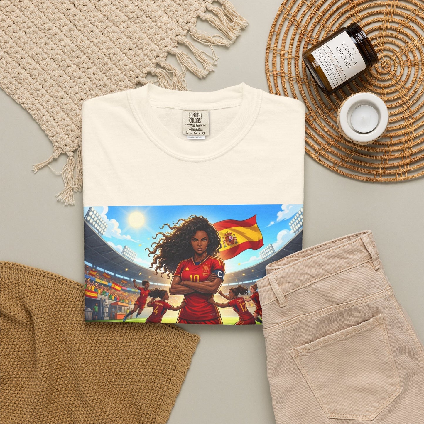 Spain – Female Soccer Champion - Stadium Graphic T-Shirt