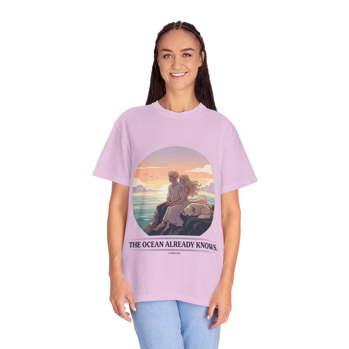Ocean Sunset Graphic T-Shirt — "The Ocean Already Knows"