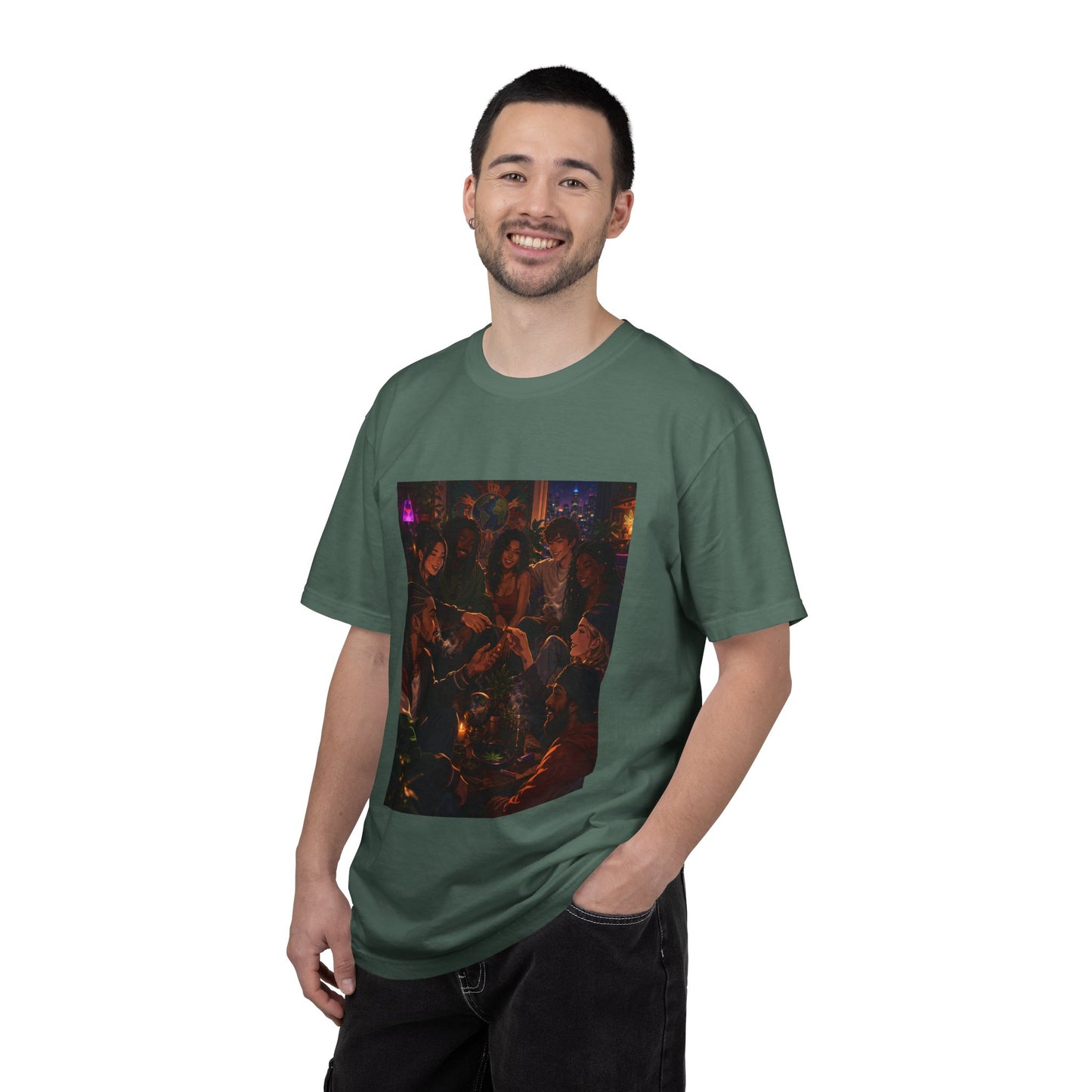 OUR MEMORIES - Vintage Night Party Scene T-Shirt
