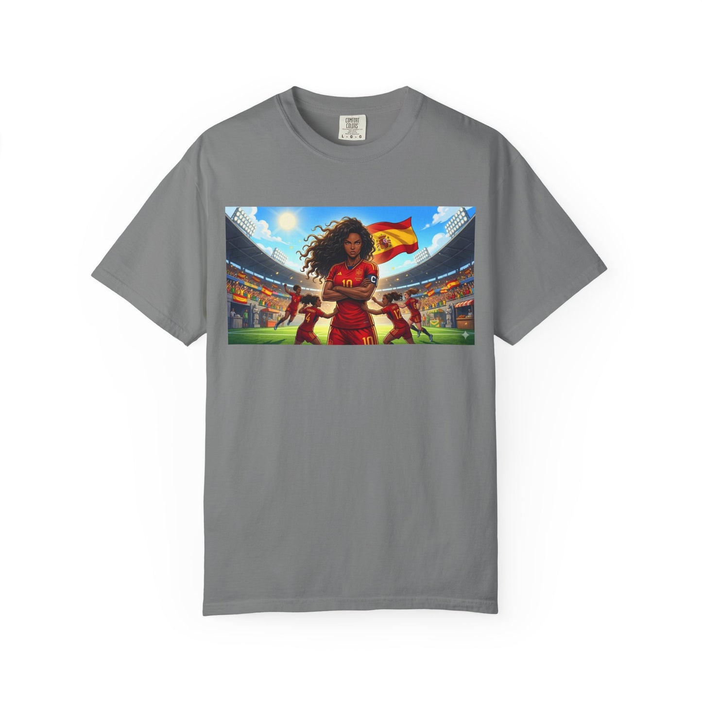 Spain – Female Soccer Champion - Stadium Graphic T-Shirt