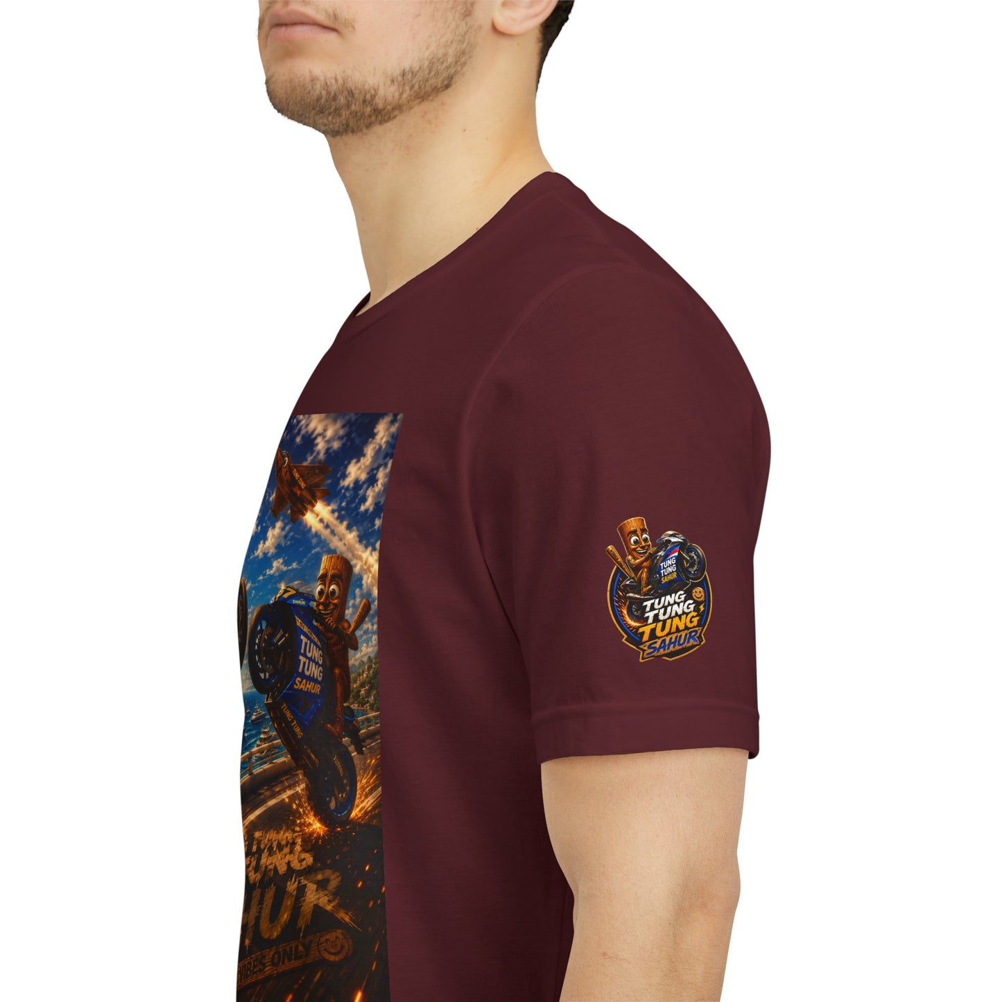 Motorcycle Stunt Tee — Sahara Riders Graphic T-Shirt
