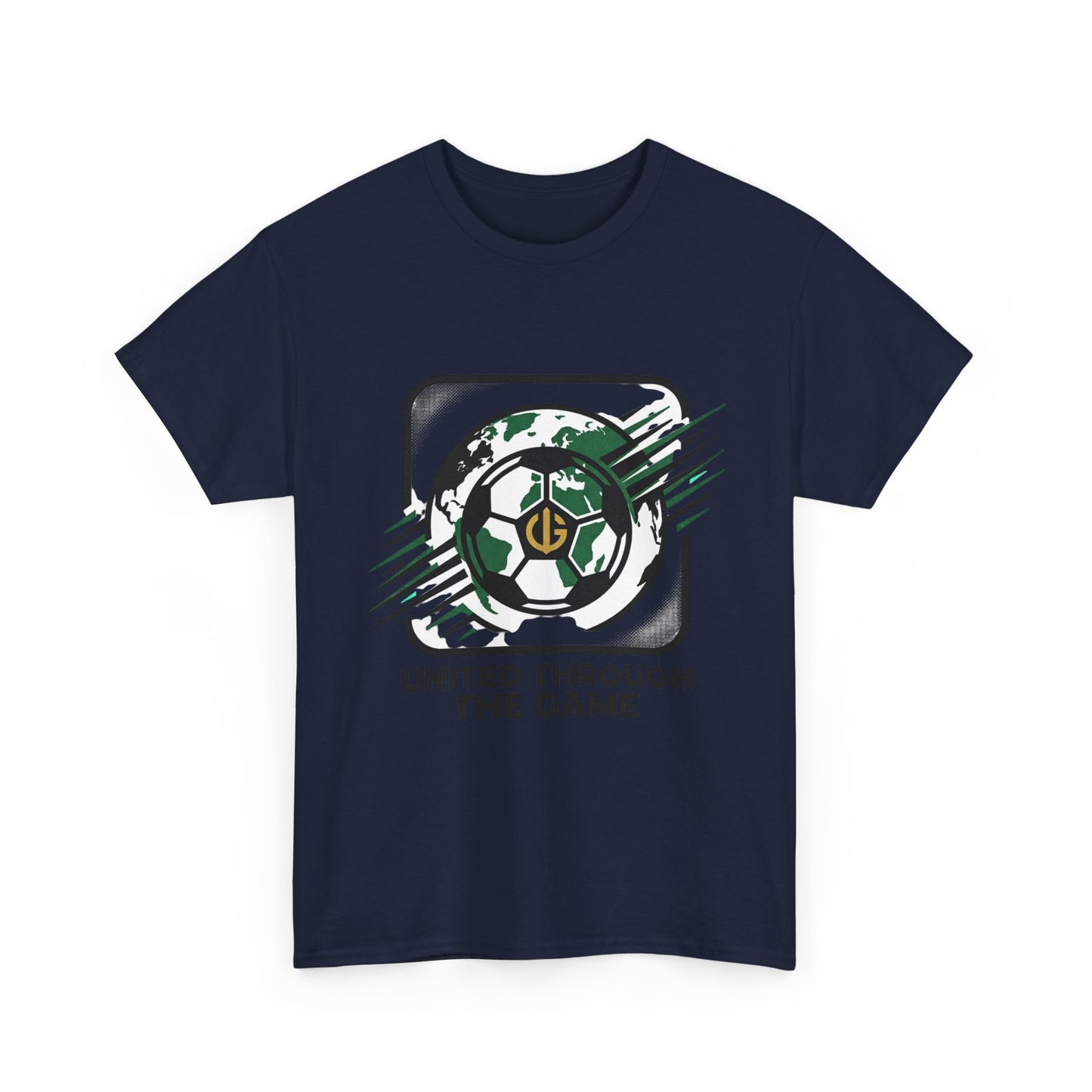Soccer T-Shirt — "United Through the Game" Graphic Tee