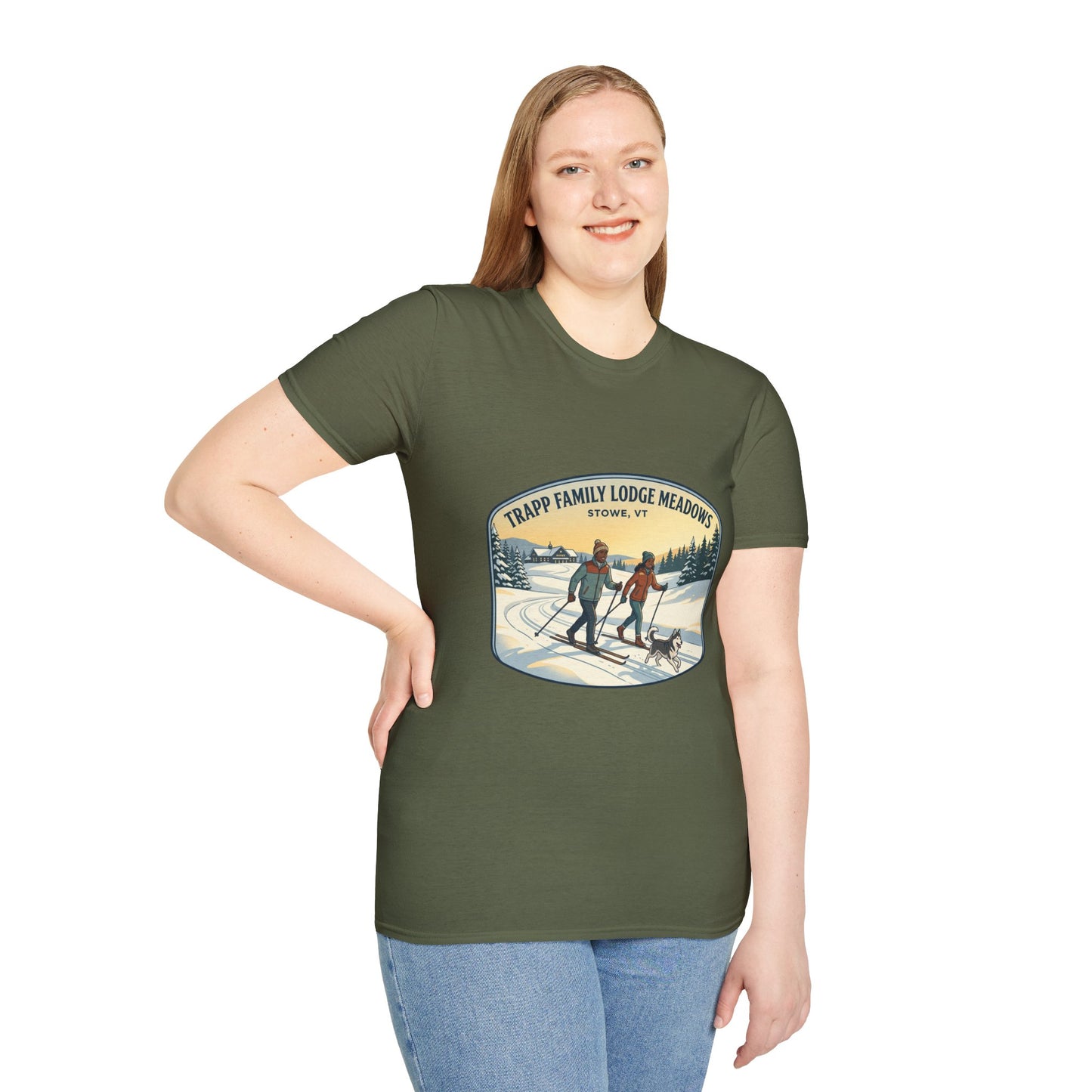 Trapp Family Lodge Meadows Skiing T-Shirt