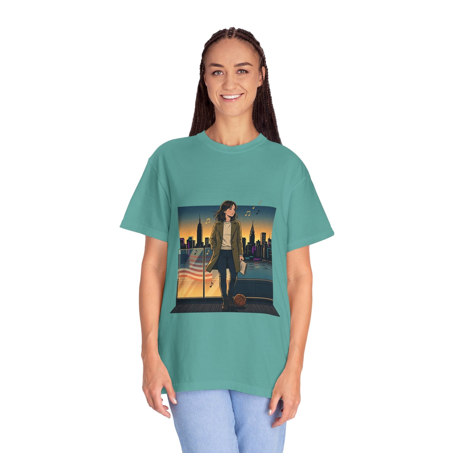 GLOBAL ENERGY: HER CITY, HER STORY— City Sunset Graphic T-Shirt