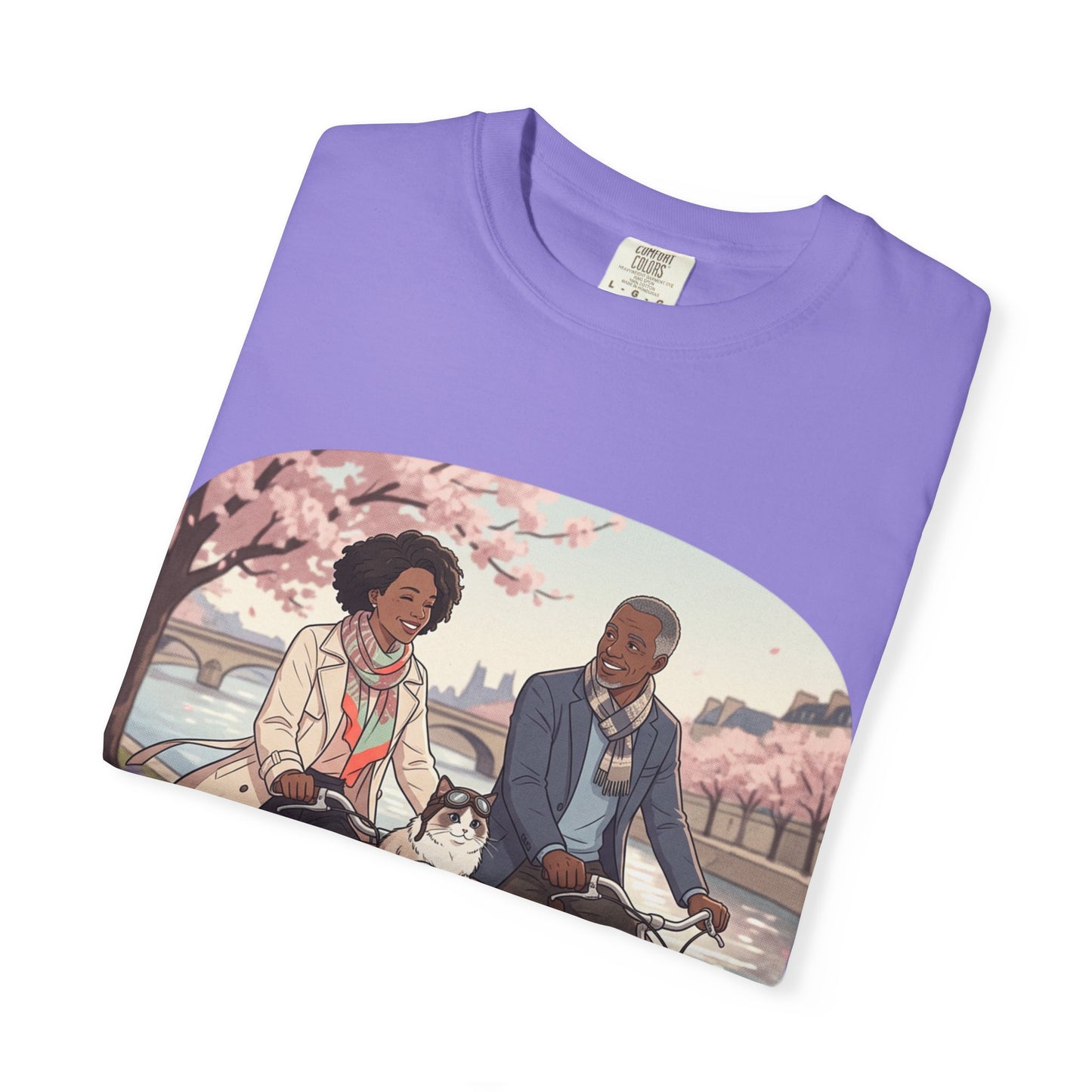 Couples Cherry Blossom Bike Ride T-Shirt