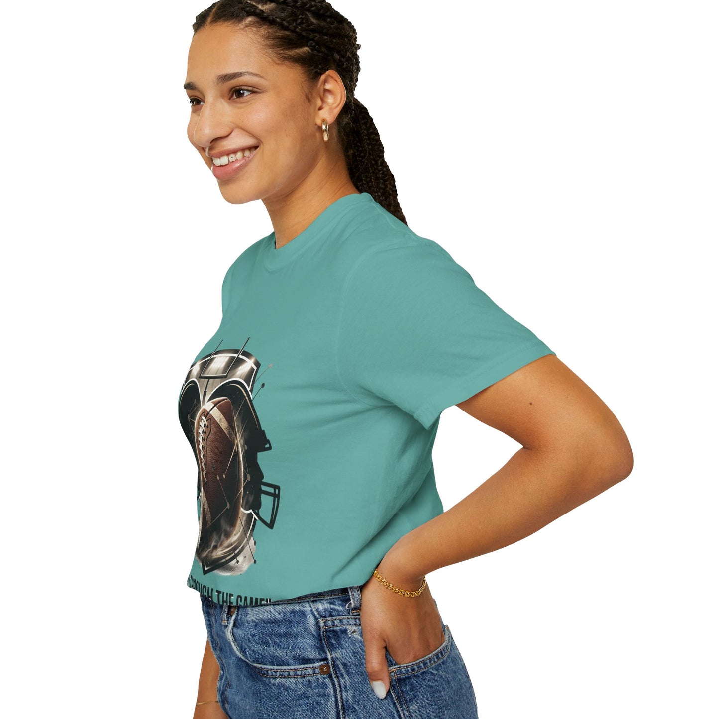 Football T-Shirt — "United Through the Game" Team Spirit Tee
