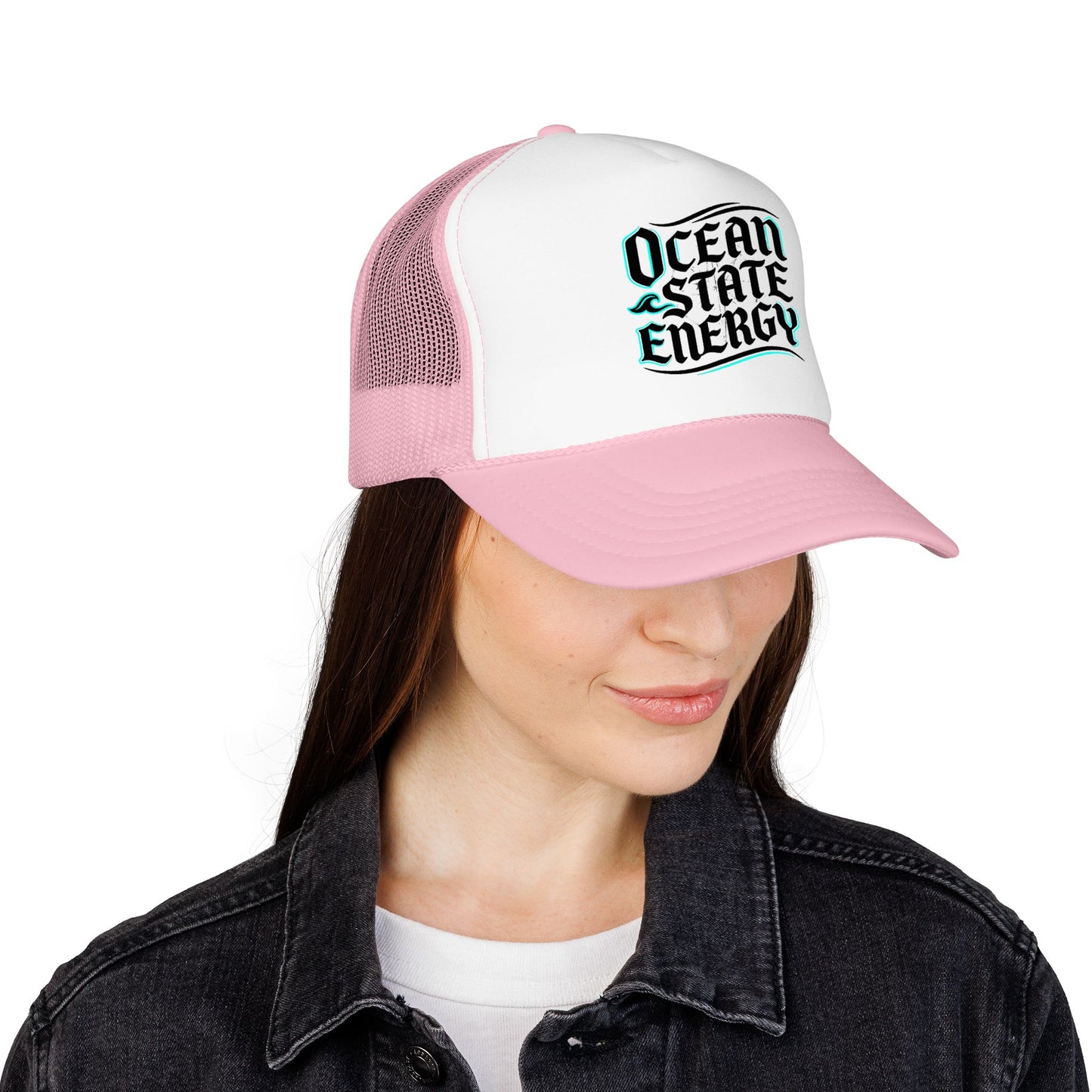 Clean Slate Energy Trucker Hat — Retro Script Foam Mesh Cap