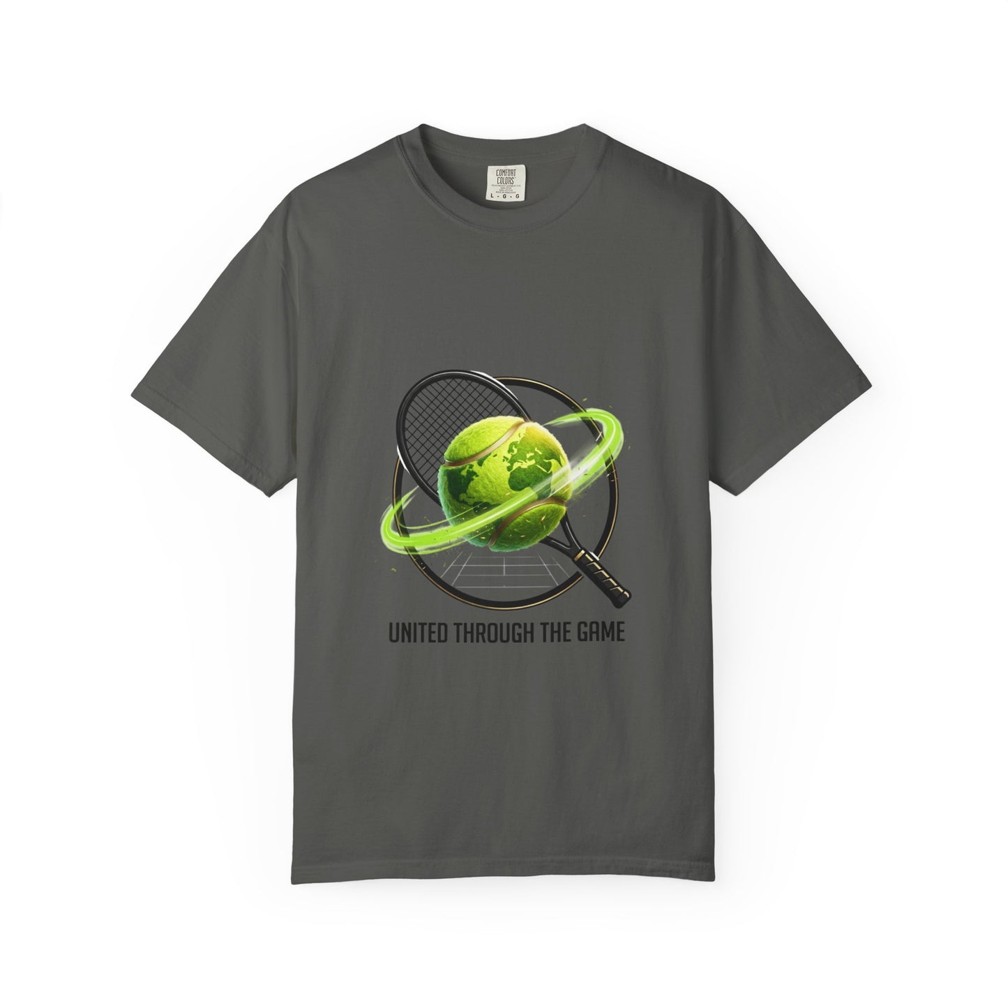 Tennis Globe T‑Shirt — "United Through the Game" Sports Tee