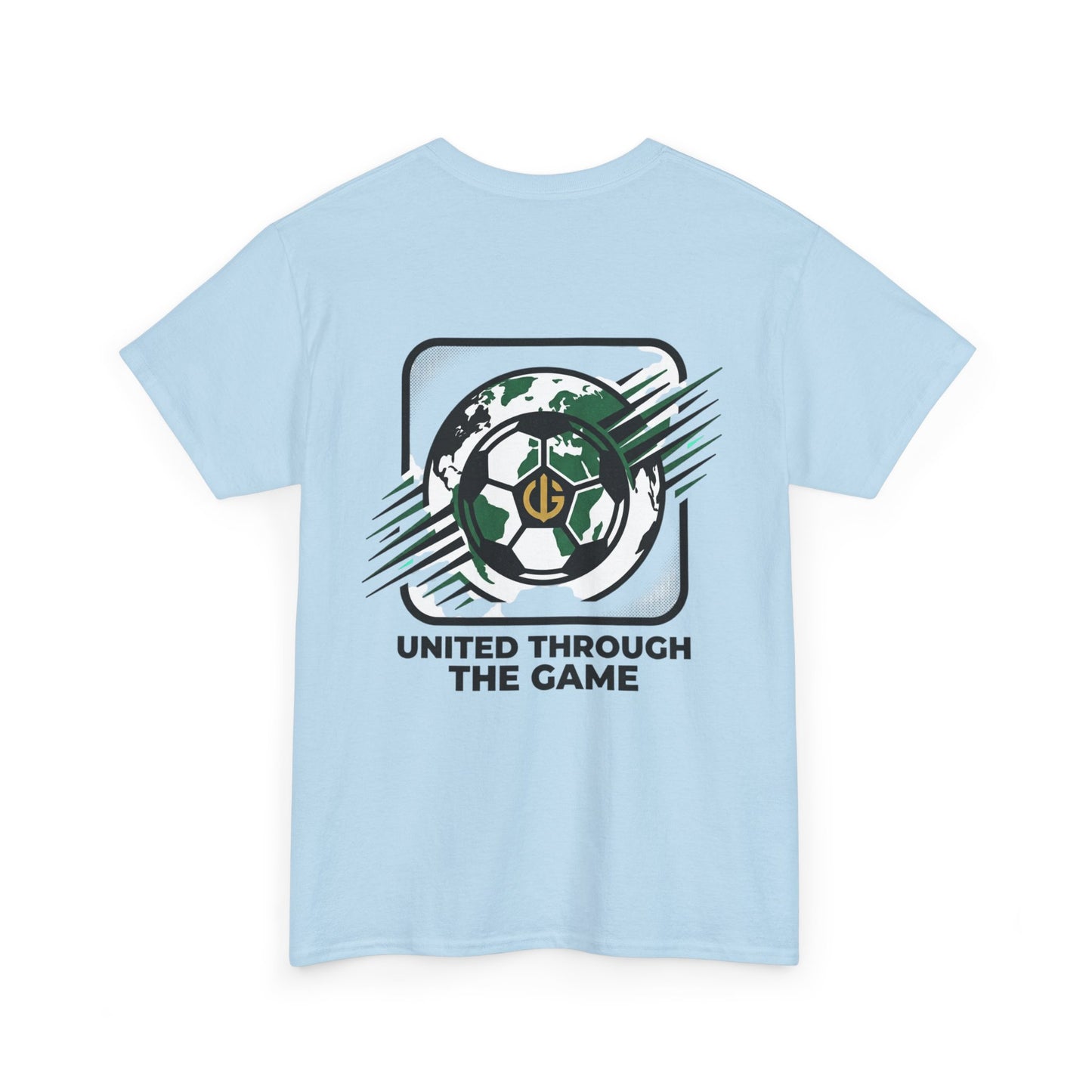 Soccer T-Shirt — "United Through the Game" Graphic Tee