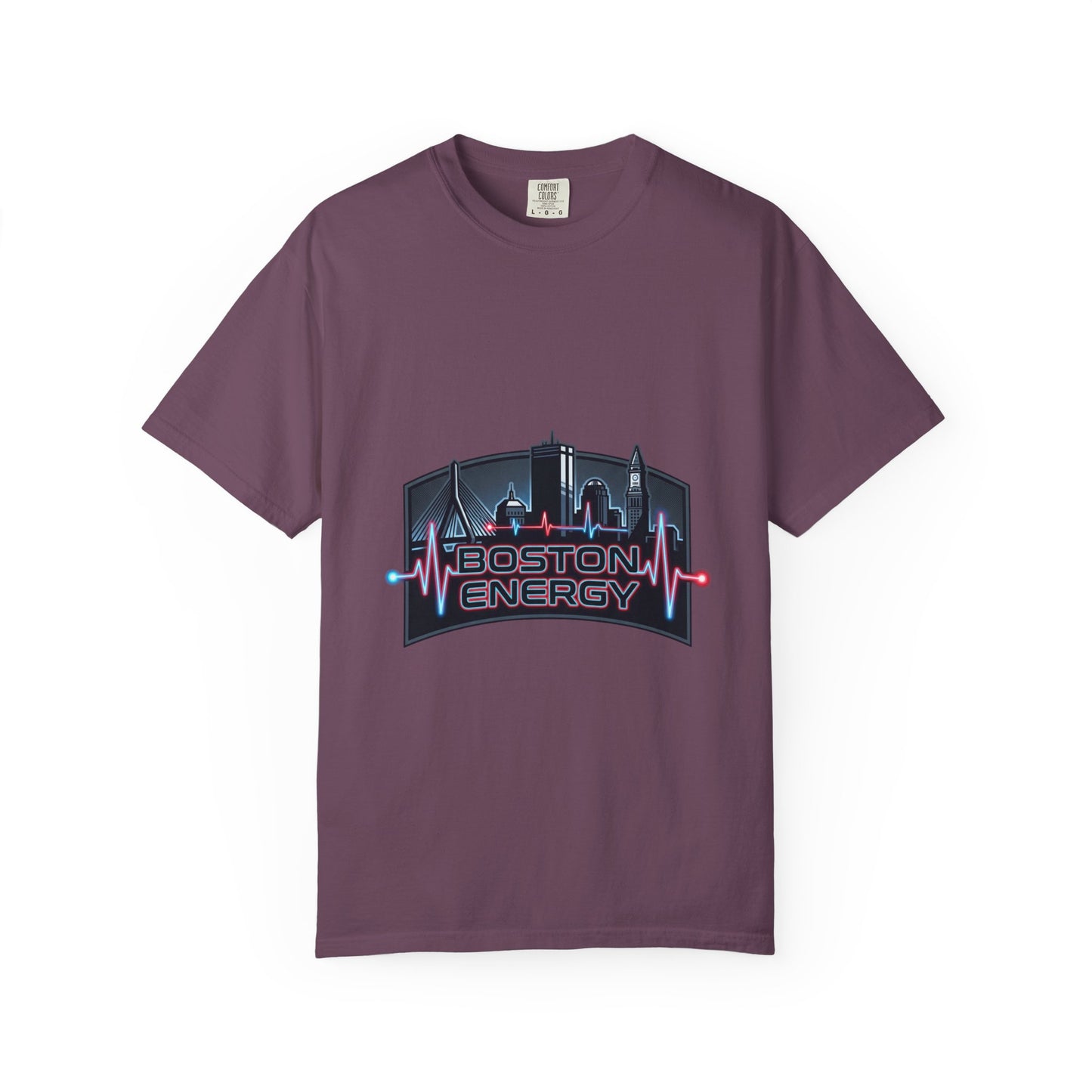 Boston Energy T-Shirt — City Skyline Neon Tee