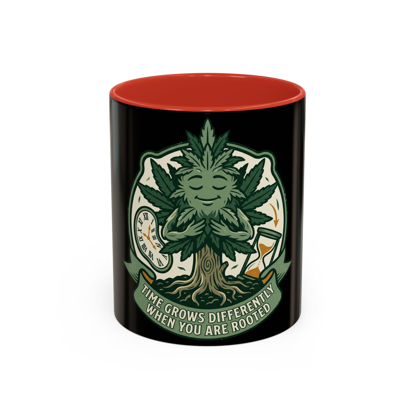 Rooted Wisdom Coffee Mug — "Time Grows Differently When You Are Rooted"