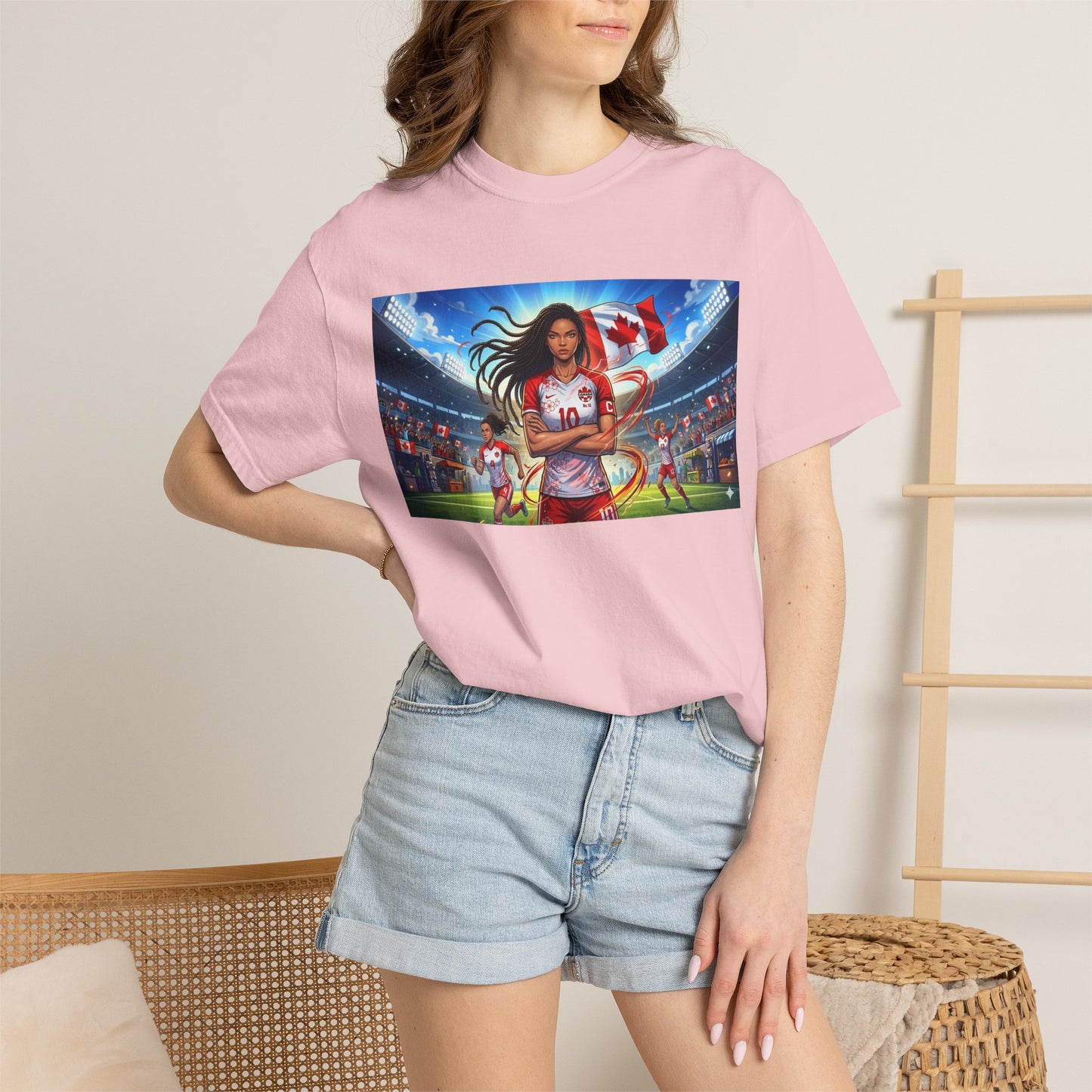 Soccer Star Canada T-Shirt — Women’s Team Jersey Graphic