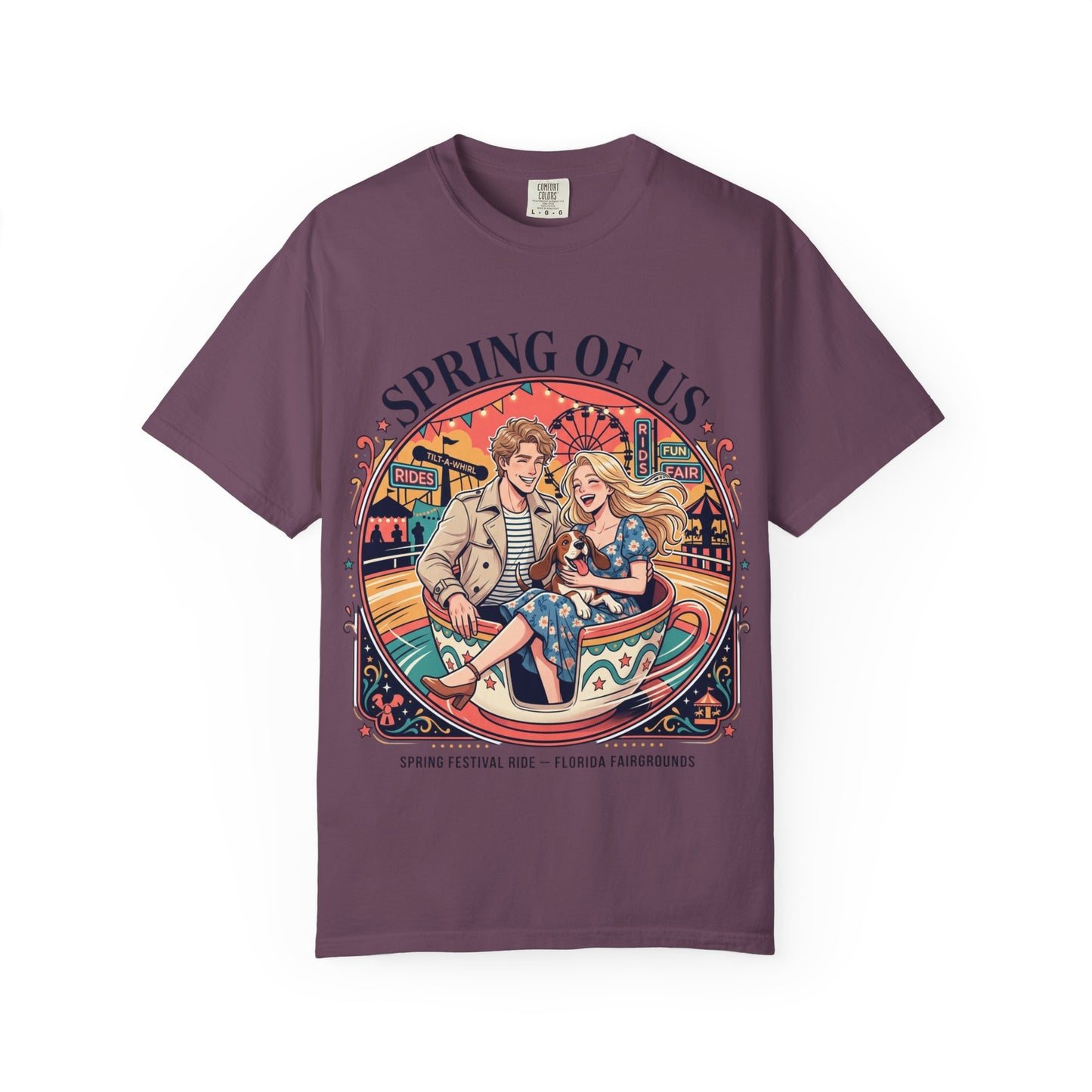 Spring of Us T-Shirt — Retro Carnival Couple Tee (Spring Festival Concert)