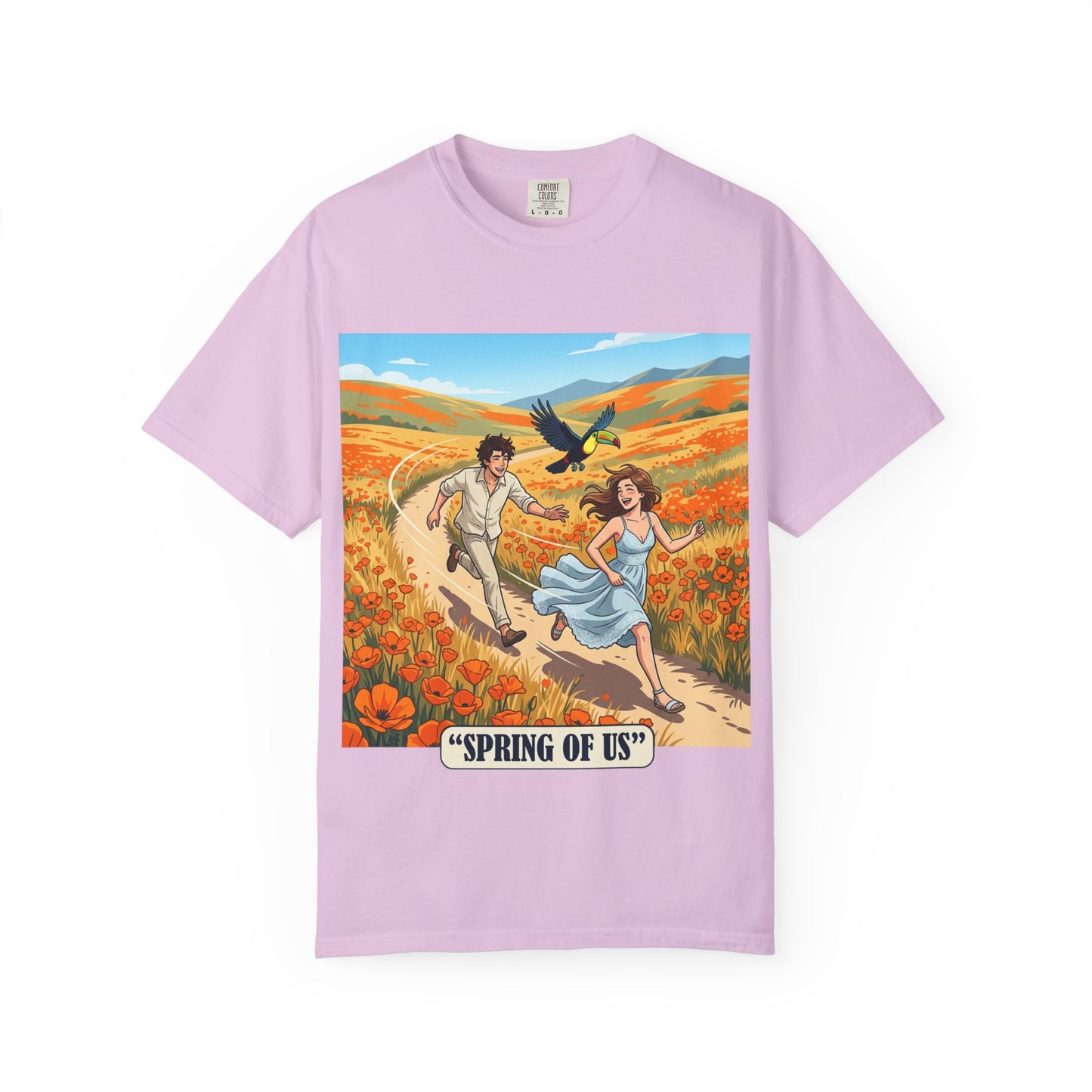 Spring of Us T-Shirt — Romantic Field Illustration Tee