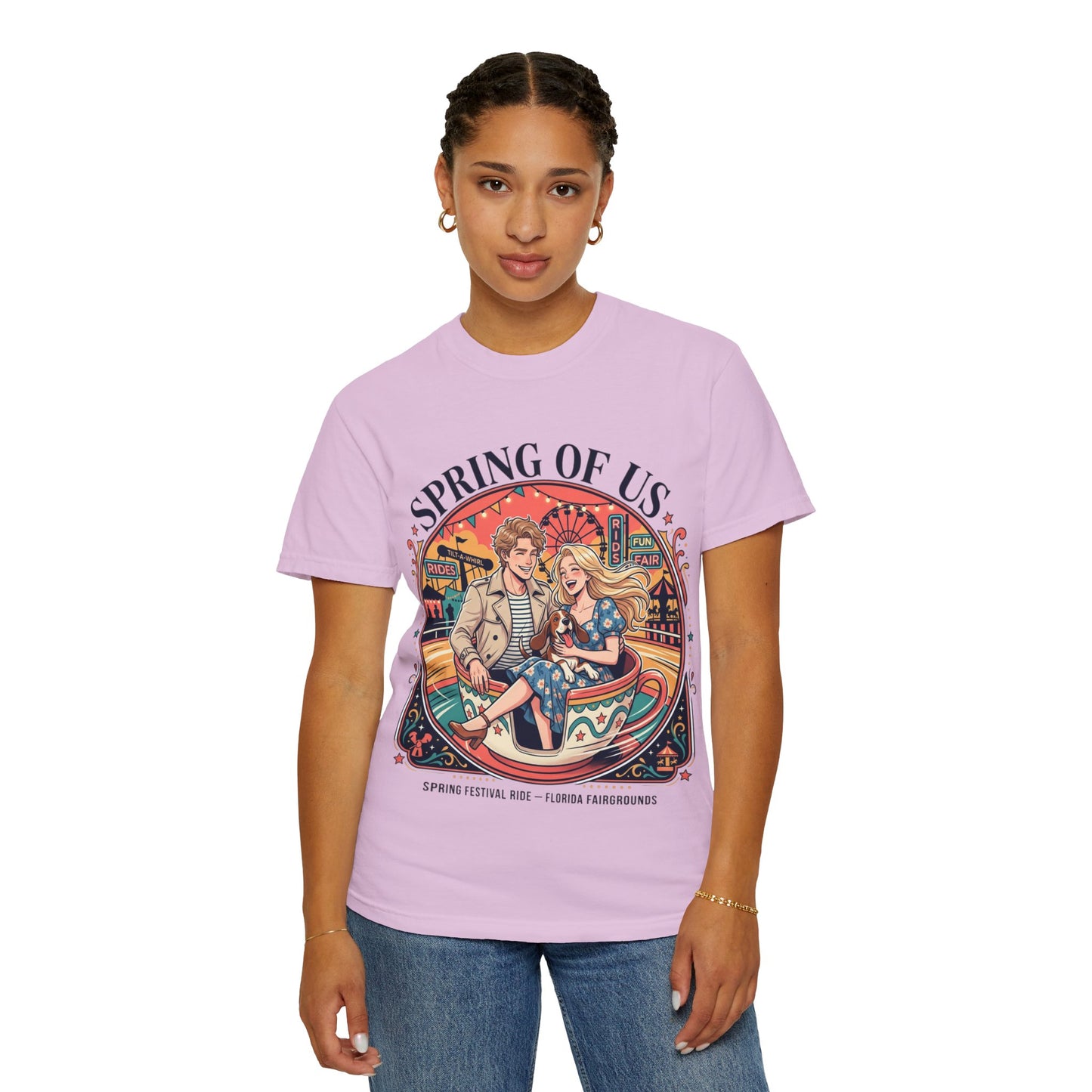 Spring of Us T-Shirt — Retro Carnival Couple Tee (Spring Festival Concert)