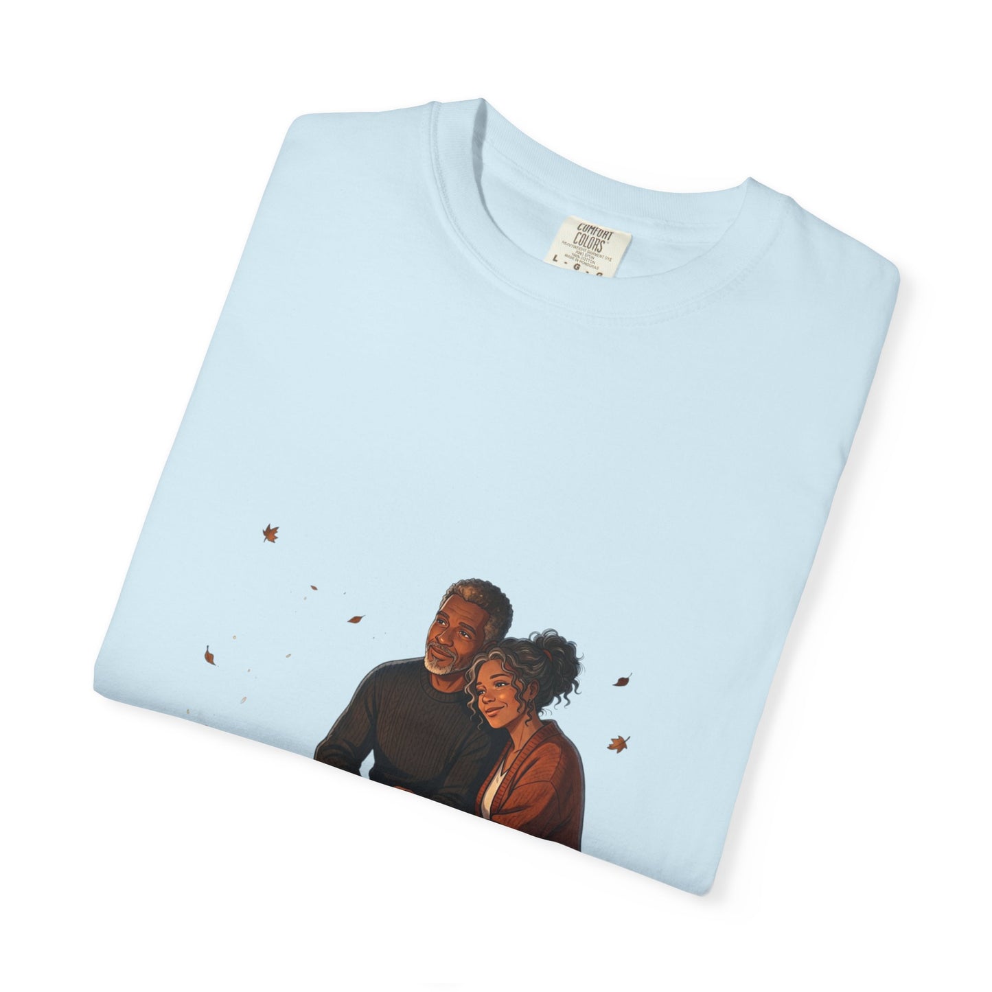 Midnight Firelight T-Shirt — Cozy Couple Campfire Graphic Tee