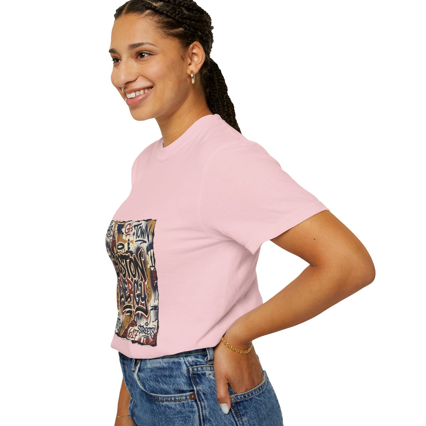Boston Graffiti Tee — Urban Street Art T‑Shirt