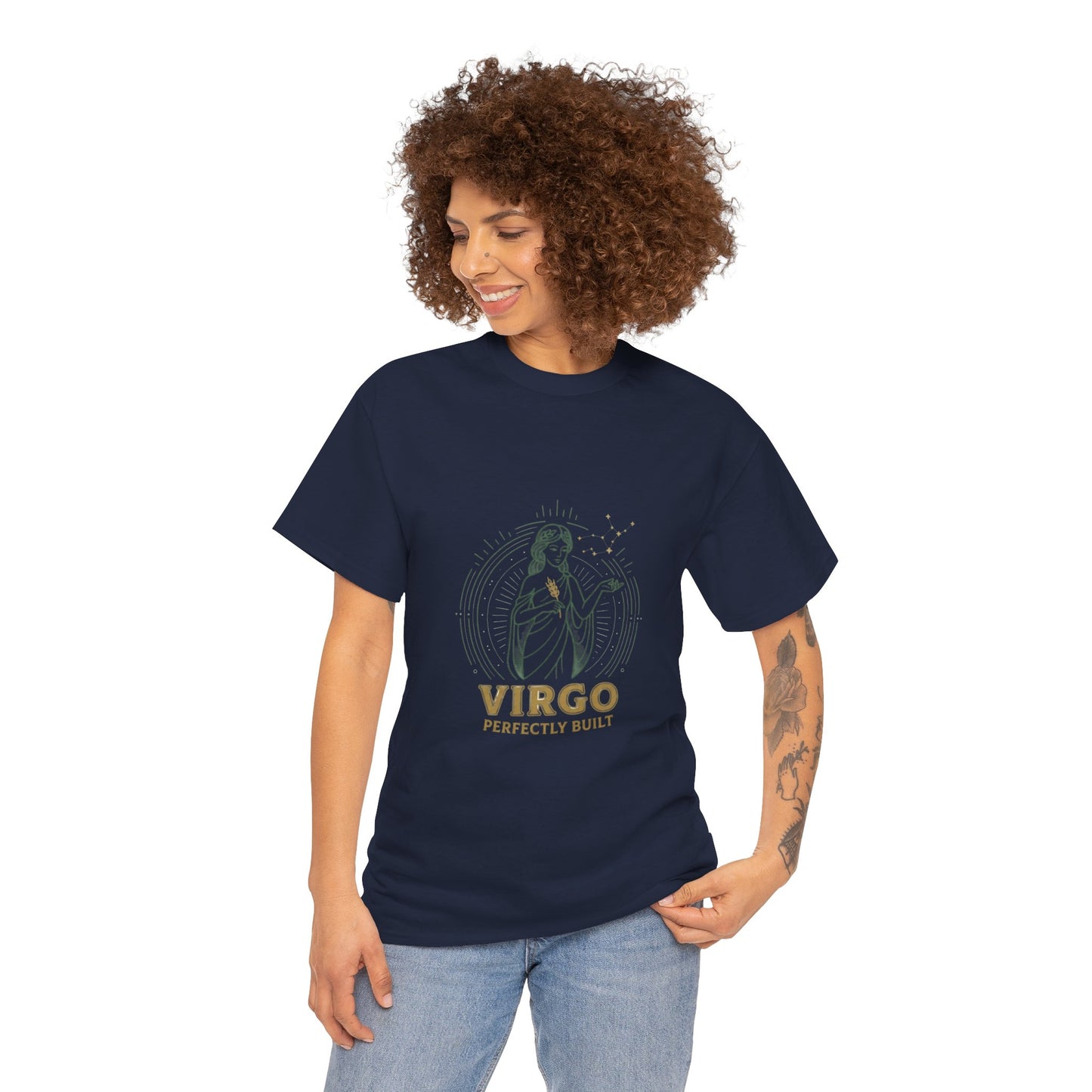 Virgo 'Perfectly Built' Zodiac T-Shirt — Astrology Graphic Tee