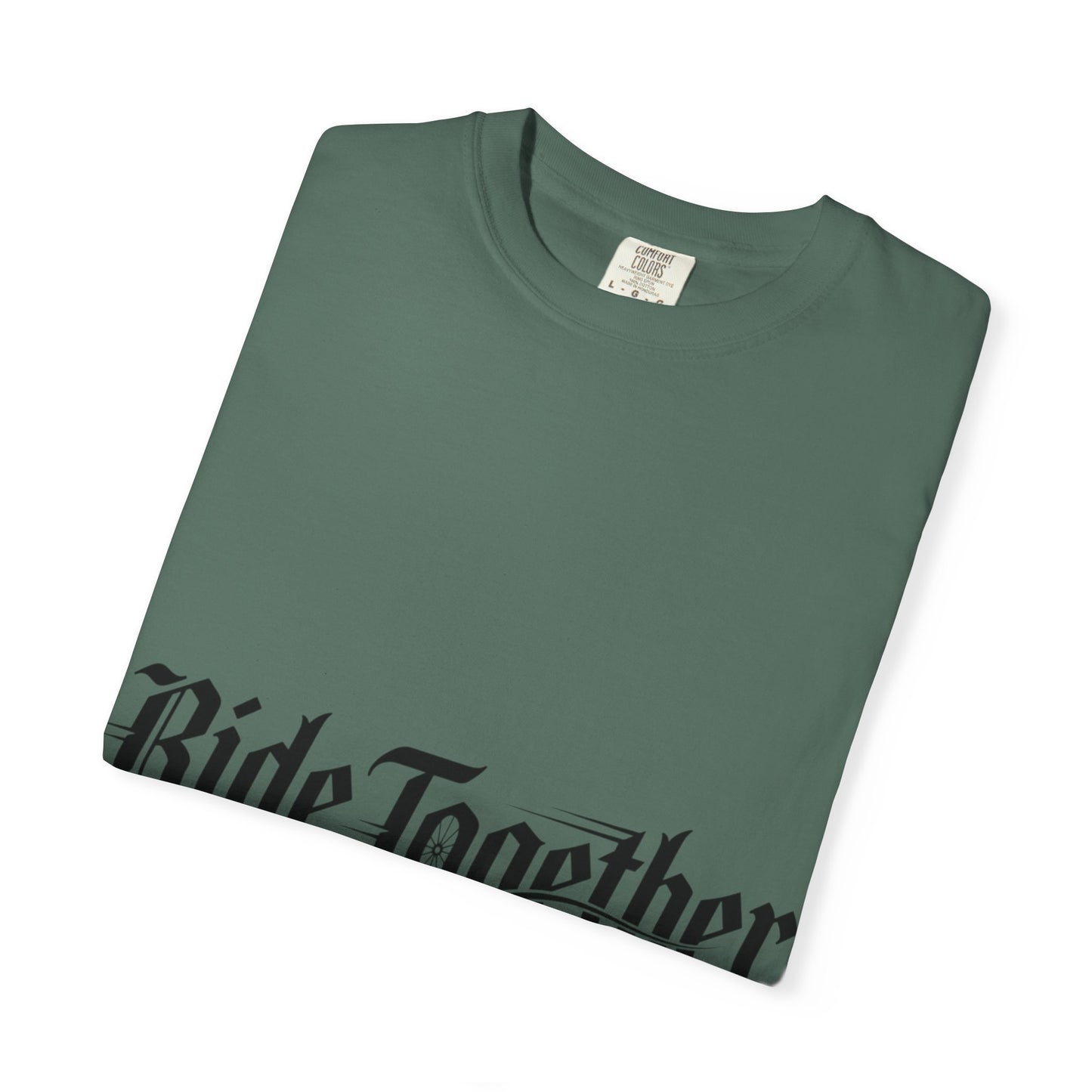 Ride Together T-Shirt — Gothic Script Motorcycle Tee