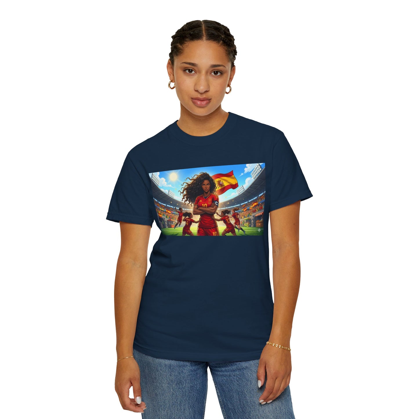 Spain – Female Soccer Champion - Stadium Graphic T-Shirt